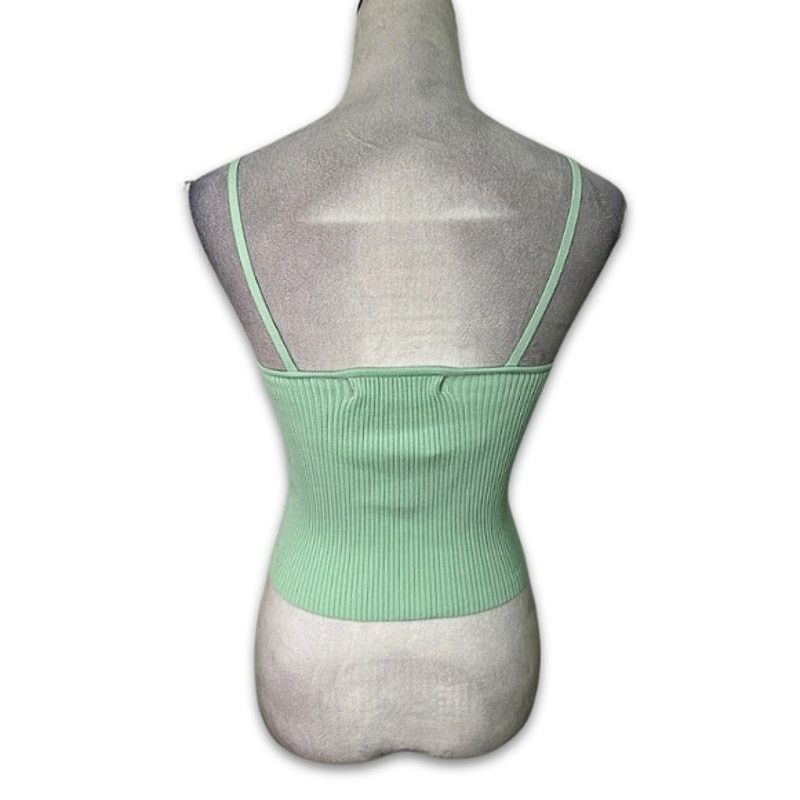 Other Vero Moda Top Helena Ribbed Cropped Halter Mint Green XS NWT Size XS / US 0-2 / IT 36-38 - 5 Thumbnail