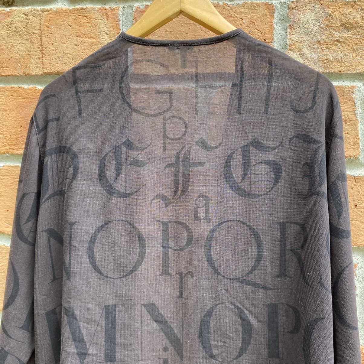 Hermes HERMES PARIS Dark Brown Printed Font Cardigan Size L / US 10 / IT 46 - 9 Thumbnail