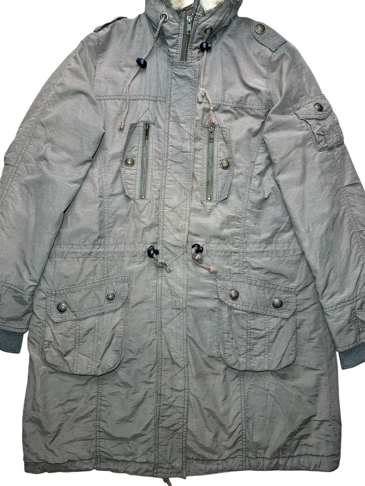Japanese Brand 🔥sale🔥Sorridere Fur Hood Parka Jacket Size US L / EU 52-54 / 3 - 2 Thumbnail