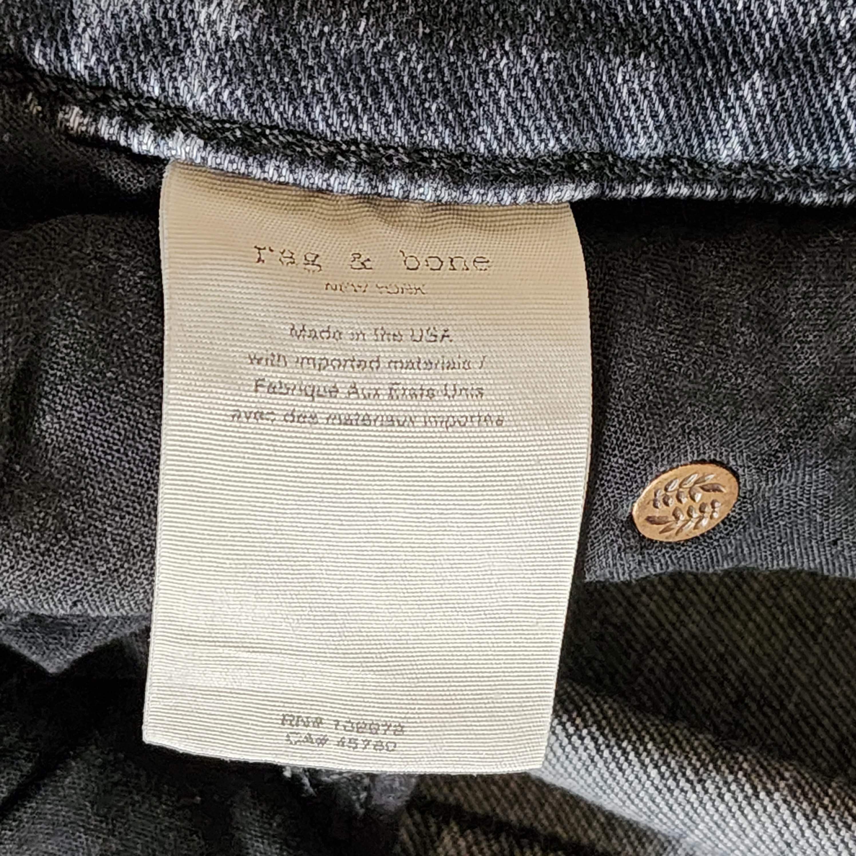 Rag & Bone NWT ABBOTS DRE Low-rise Slim Boyfriend Jeans Size 34" / US 12 / IT 48 - 10 Thumbnail