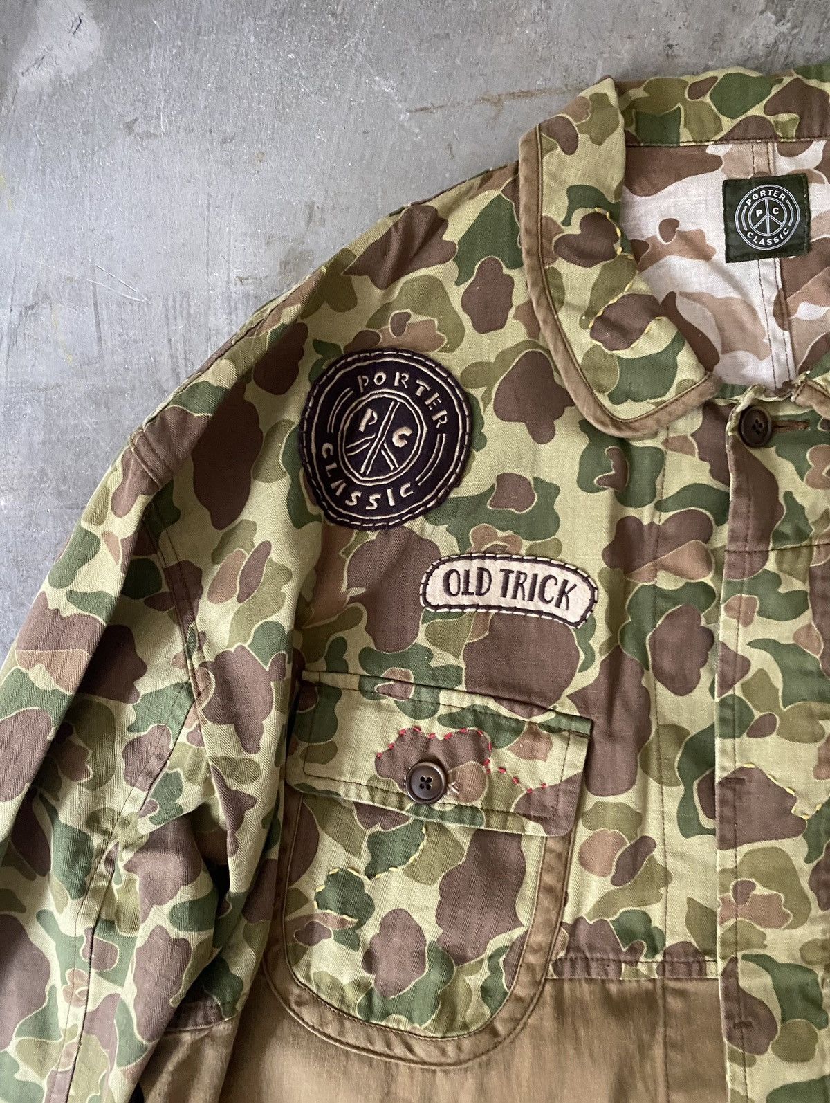 Porter Classic Porter Classic Hand Work Camo Fatigue Jacket Kapital Visvim Size US L / EU 52-54 / 3 - 3 Thumbnail