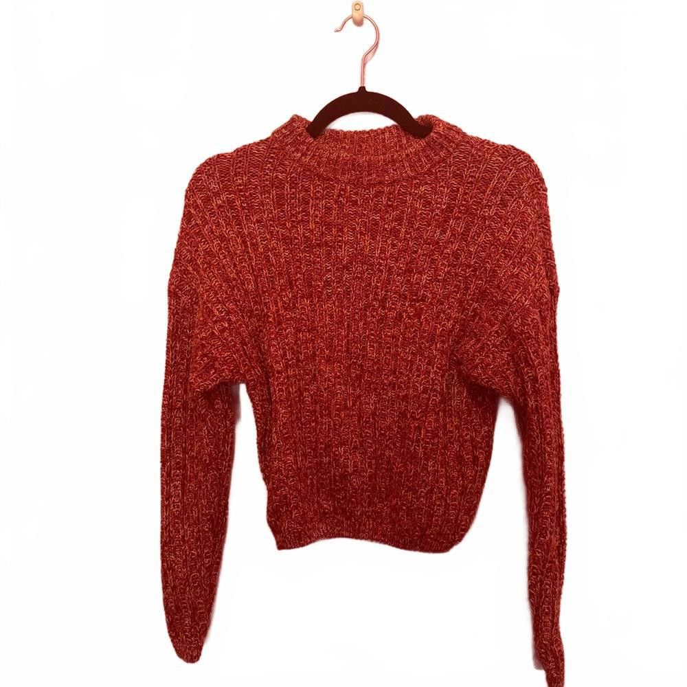Designer Cozy Knit Cropped Sweater Size XS / US 0-2 / IT 36-38 - 1 Thumbnail