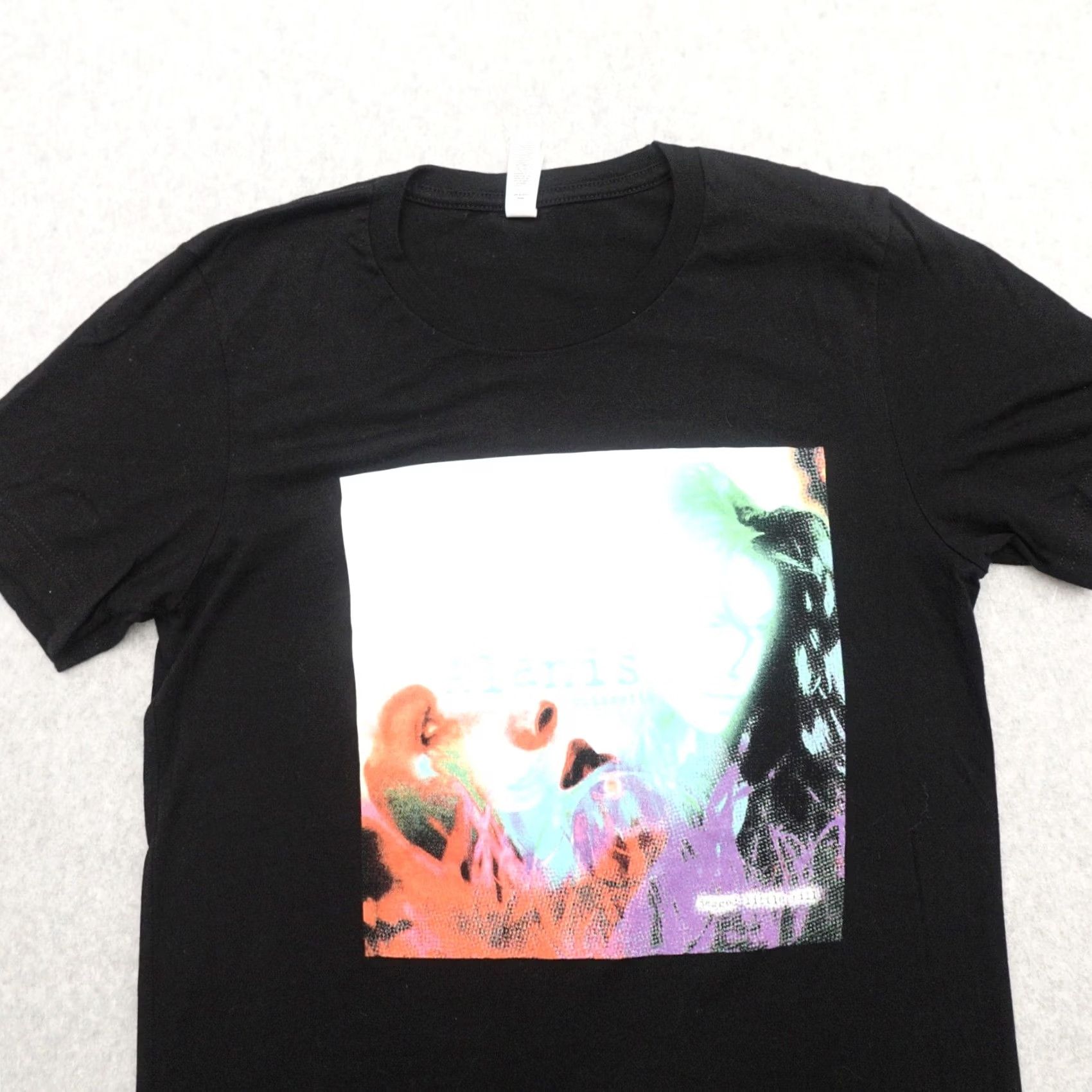Vintage Alanis Morissette T-shirt Adult Small Black Concert 2021 Tour Jagged - Canvas Size Small (17X26) Crew Neck Women's Shirt Ladies MUst? Size S / US 4 / IT 40 - 6 Thumbnail