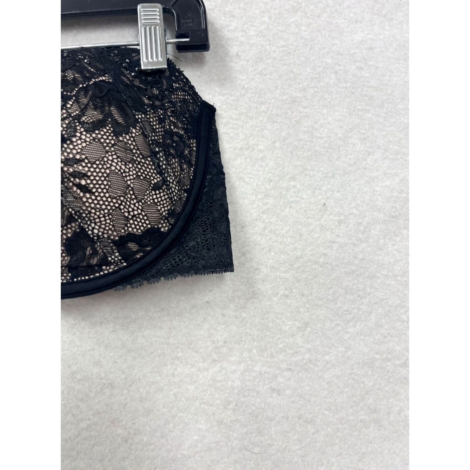 Victoria's Secret Victoria's Secret Bra Shirt Black Lace Strapless 38D Unisex Adults Underwire Push Up S Size ONE SIZE - 5 Thumbnail