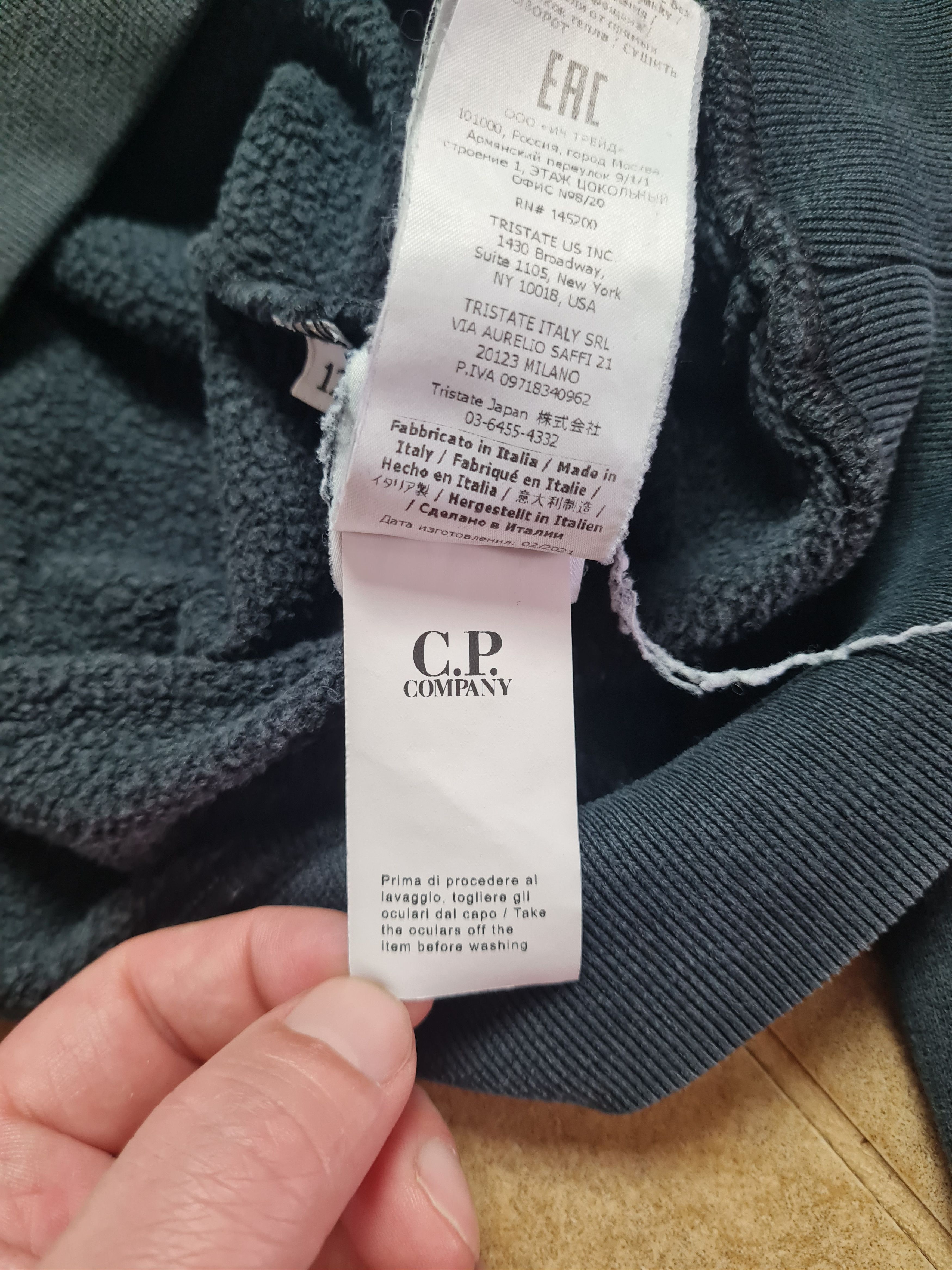 C.P. Company Vintage Hoodie CP Company Sweatshirt Grey With Knitted Hood Size US S / EU 44-46 / 1 - 12 Thumbnail