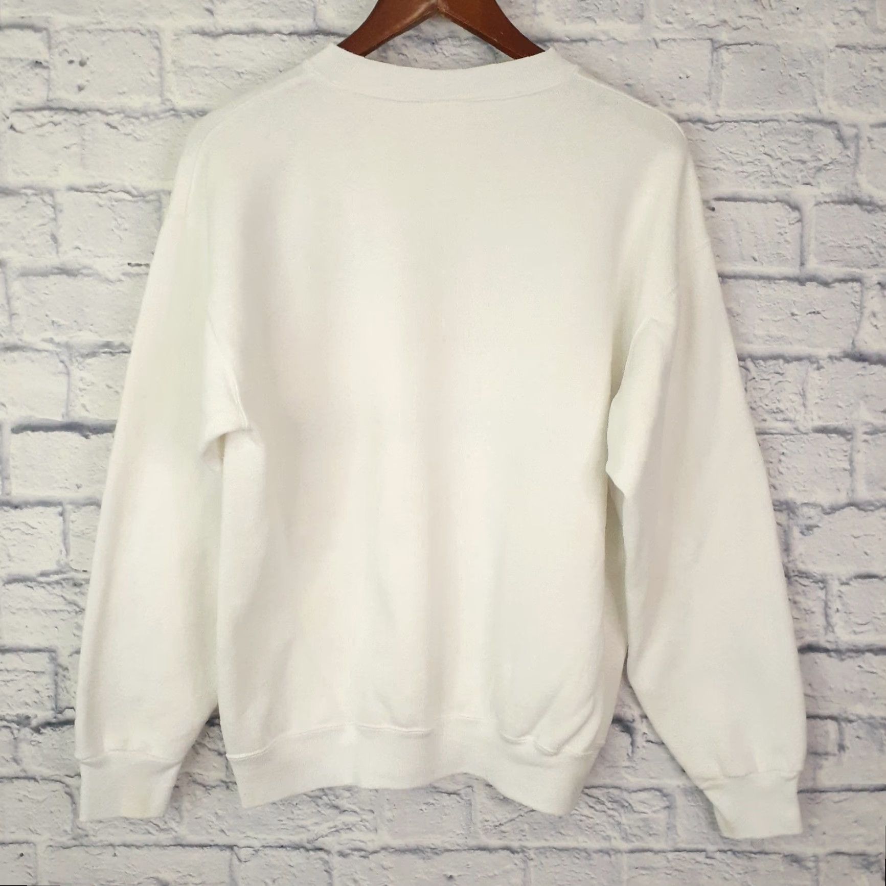 Tultex VINTAGE Tultex Sweatshirt Pullover Sweatshirt Grandfather Grandpa Long Sleeve Crew Neck Mens M White Size US M / EU 48-50 / 2 - 2 Thumbnail