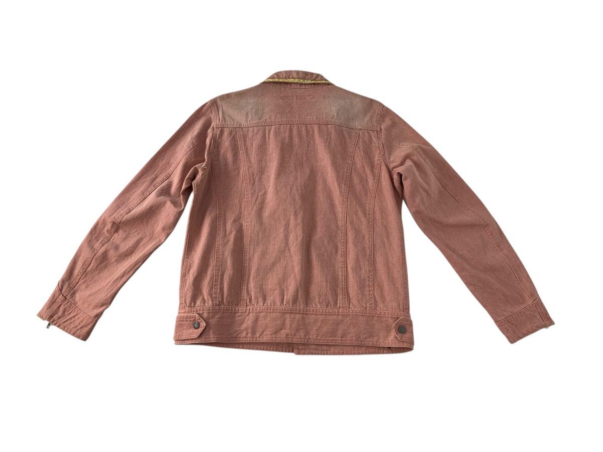 Schlussel Schlussel Kleider Pink Denim Jacket Gold Toned Laced Size US M / EU 48-50 / 2 - 2 Thumbnail