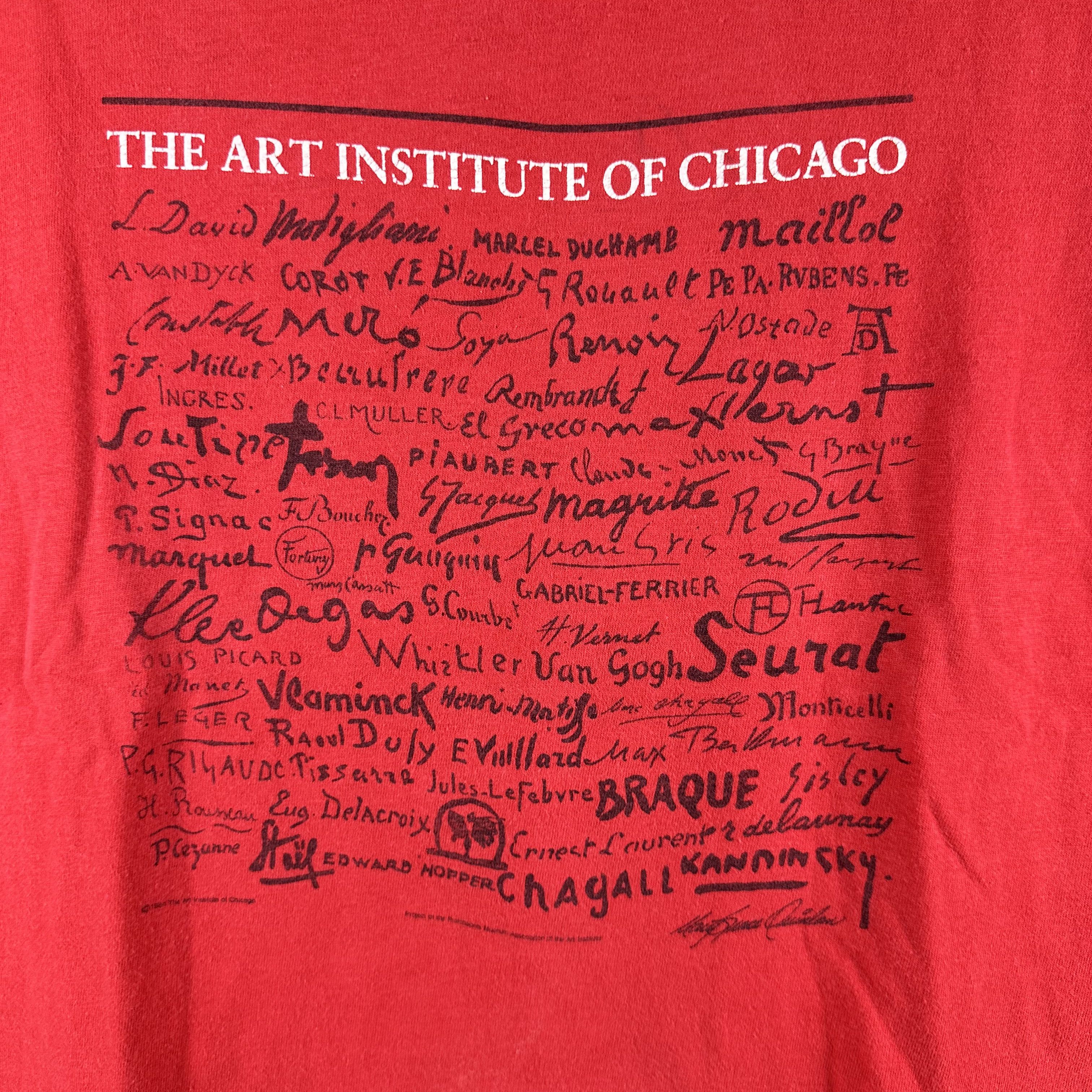 Vintage 1984 The Art Institute of Chicago Single Stitch T-Shirt Size US L / EU 52-54 / 3 - 2 Thumbnail