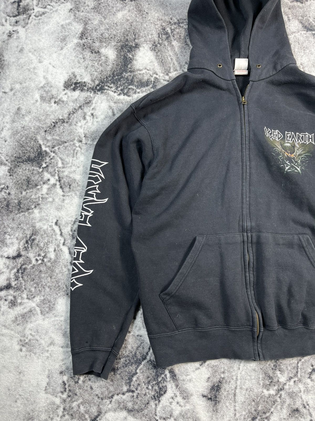 Band Tees Iced Earth Vintage Zip Hoodie Rare Size US L / EU 52-54 / 3 - 3 Thumbnail