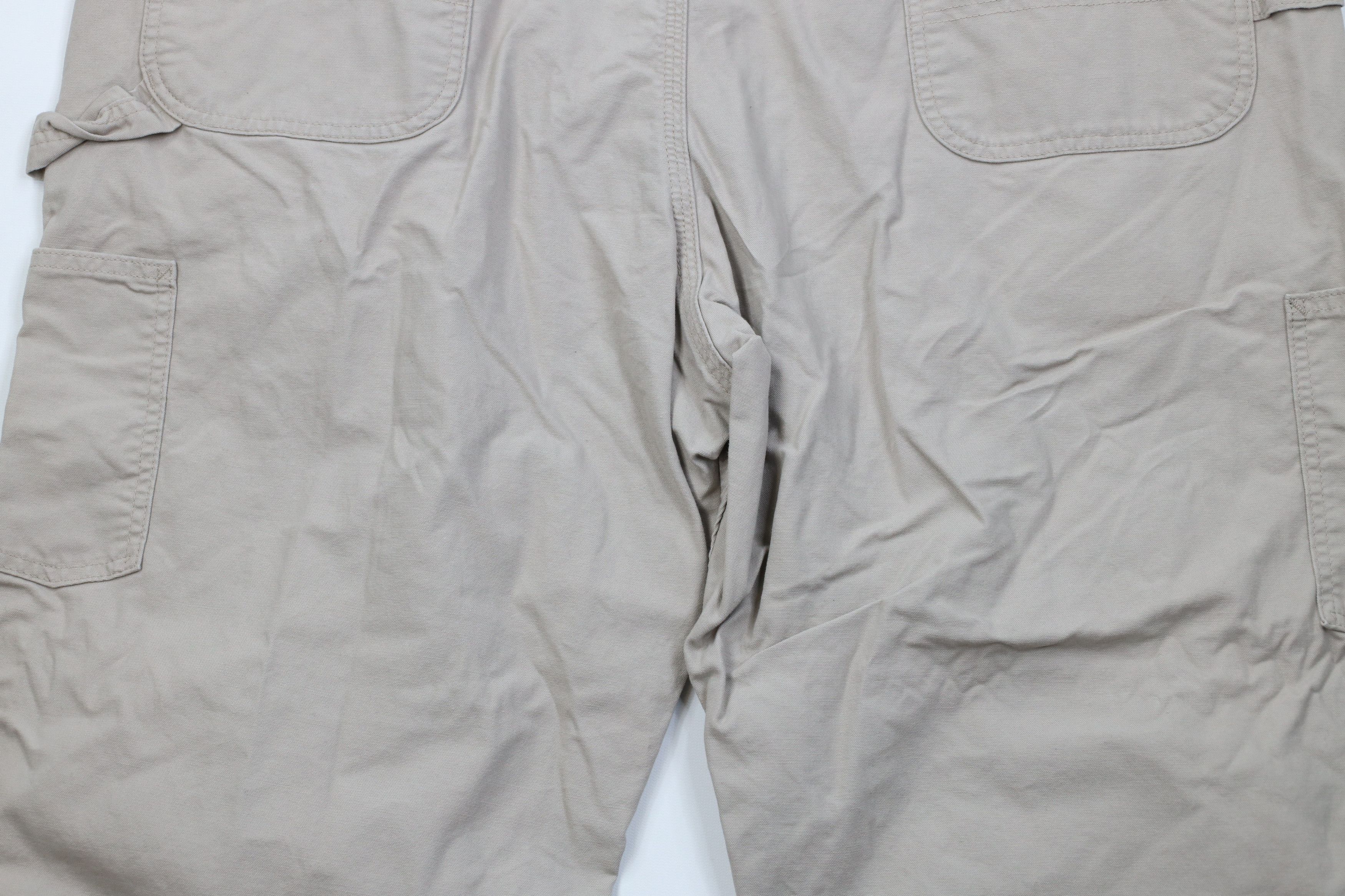 Carhartt Vintage Y2K Carhartt Wide Leg Dungaree Pants Tan Khaki Size US 44 / EU 60 - 11 Thumbnail