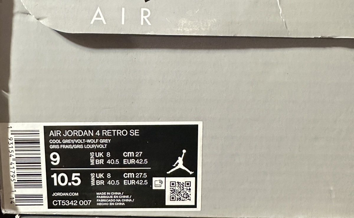 Jordan Brand Size 9 - Jordan 4 Retro SE Mid Neon 95 Size US 9 / EU 42 - 7 Thumbnail