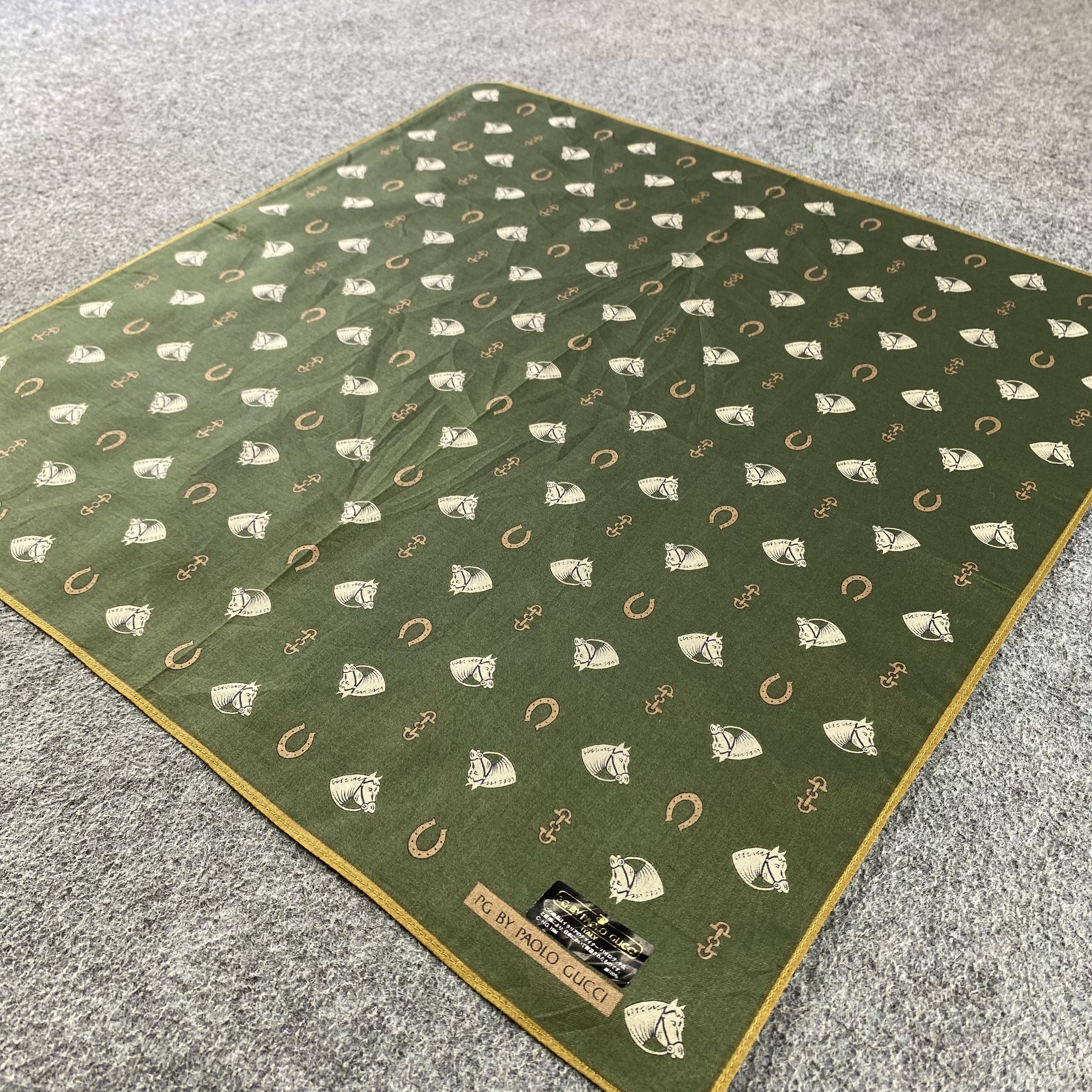 Paolo Gucci × Vintage Paolo Gucci Handkerchief/Neckerchief/Bandana HC750 Size ONE SIZE - 2 Thumbnail