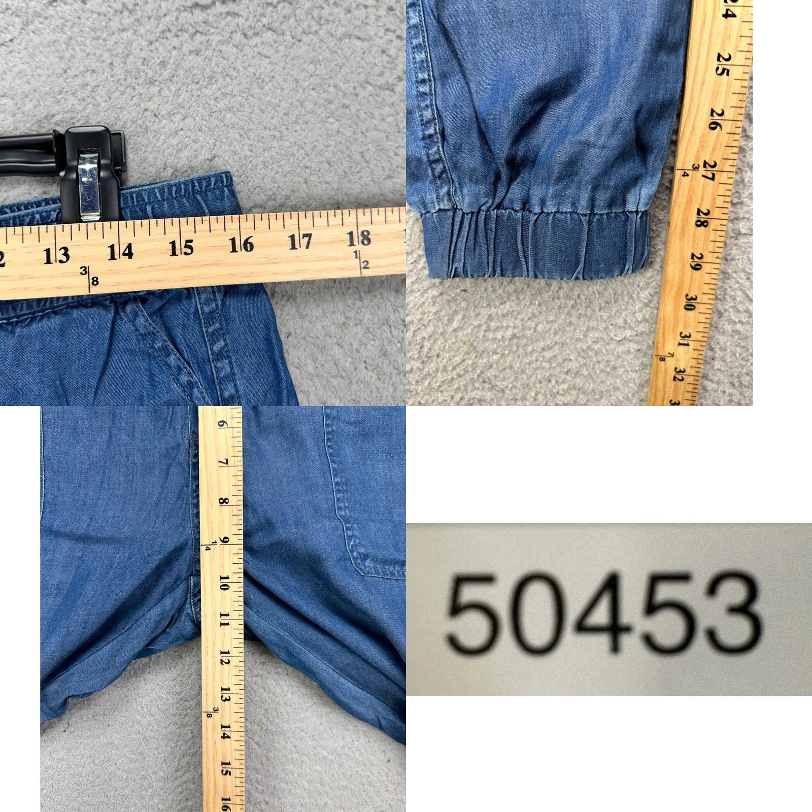Prana Prana Joggers Womens Medium Blue Lightweight Pants Regular Pockets Elastic Waist Tapered Outdoor 29in Inseam Size 32" / US 10 / IT 46 - 8 Thumbnail