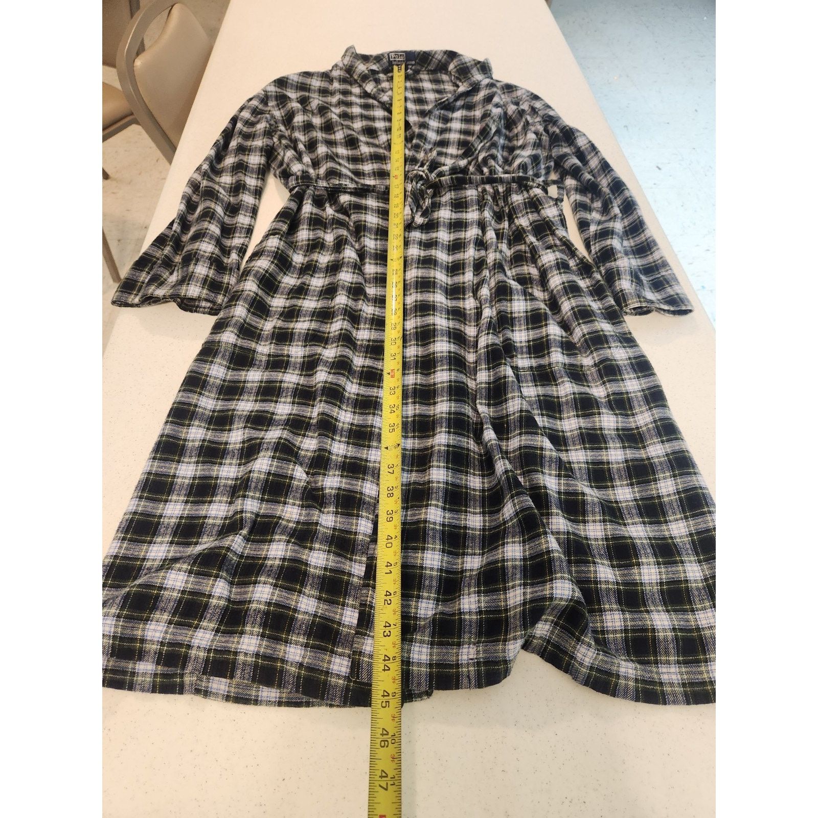 Polo Ralph Lauren Polo Ralph Lauren Men's Tartan Plaid Cotton Flannel Robe S/M Size ONE SIZE - 7 Thumbnail