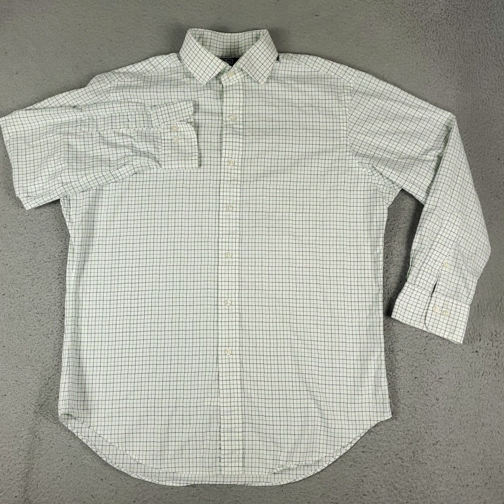 Ralph Lauren Ralph Lauren Shirt Mens 16 Green Blue Check Dress Button Up Long Sleeve Size 42R - 2 Thumbnail