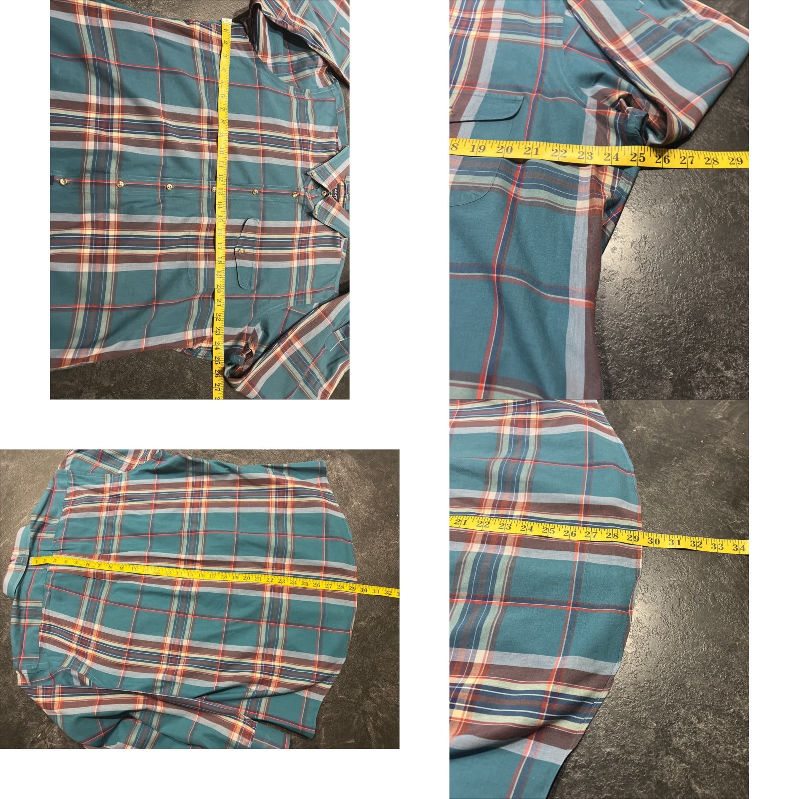 Gant GANT Shirt Mens XL Slim Button-Down Plaid HUGGER Foxhunt Multicolor 90s Classic Colorful Oxford Button-Up Long Sleeve Size US XL / EU 56 / 4 - 8 Thumbnail