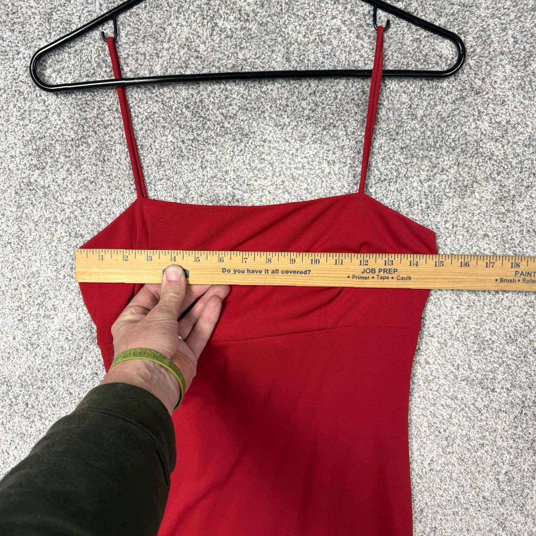 Vintage Vintage Arianna by Teresa Pace Dress Slip Dress Women 8 Red Sleeveless Square Neck Formal Party Cocktail Prom Valentines Day Size M / US 6-8 / IT 42-44 - 2 Thumbnail