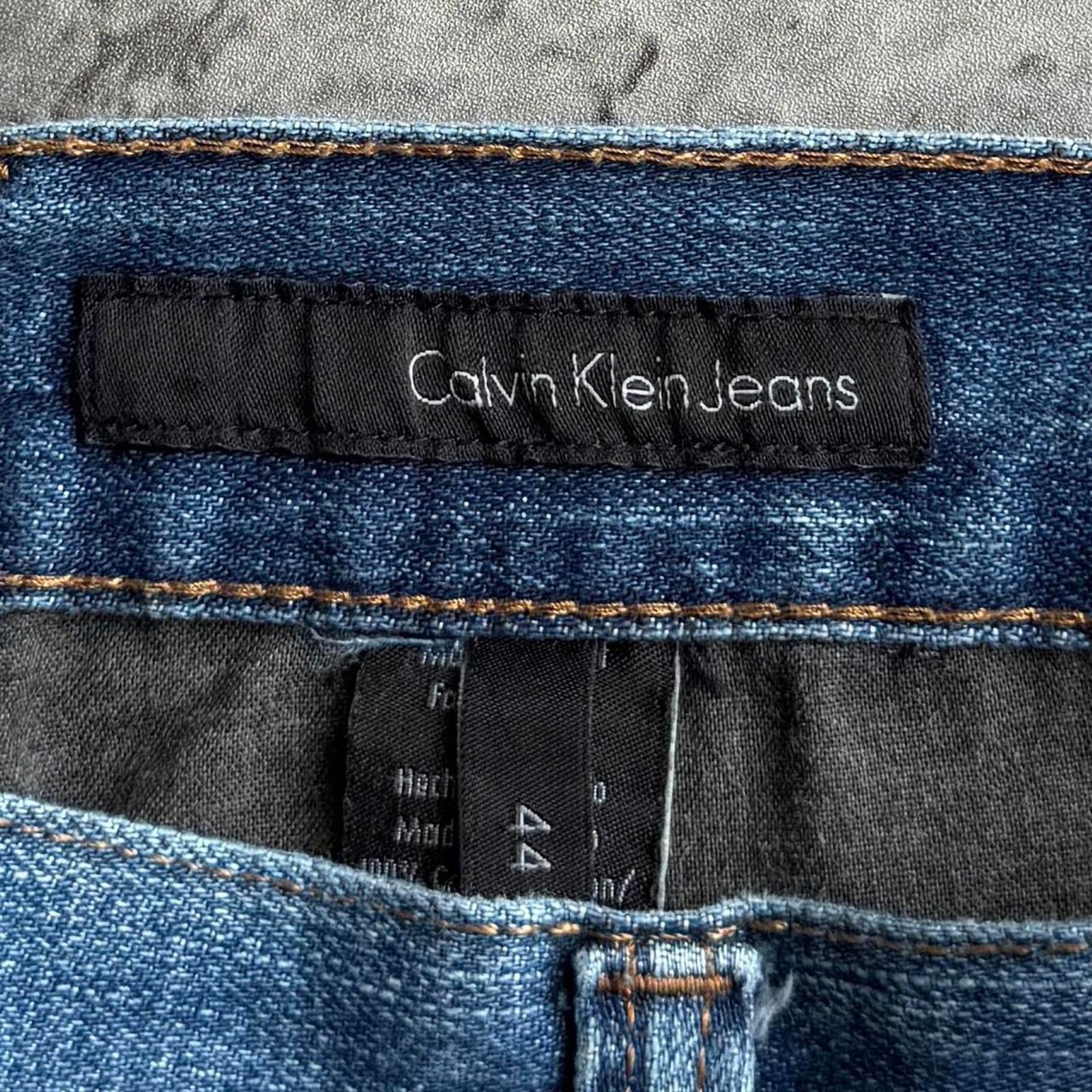 Calvin Klein × JNCO × Vintage Vintage Y2K Calvin Klein Baggy Grunge Essential Denim Jeans Size US 40 / EU 56 - 6 Thumbnail