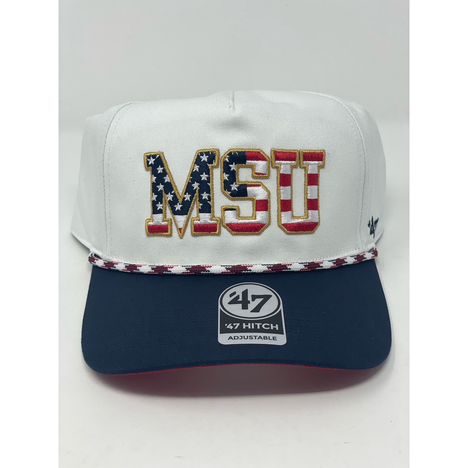 47 Brand ‘47 Men's Michigan State Spartans White Flag Adjustable Hat Size ONE SIZE - 2 Thumbnail