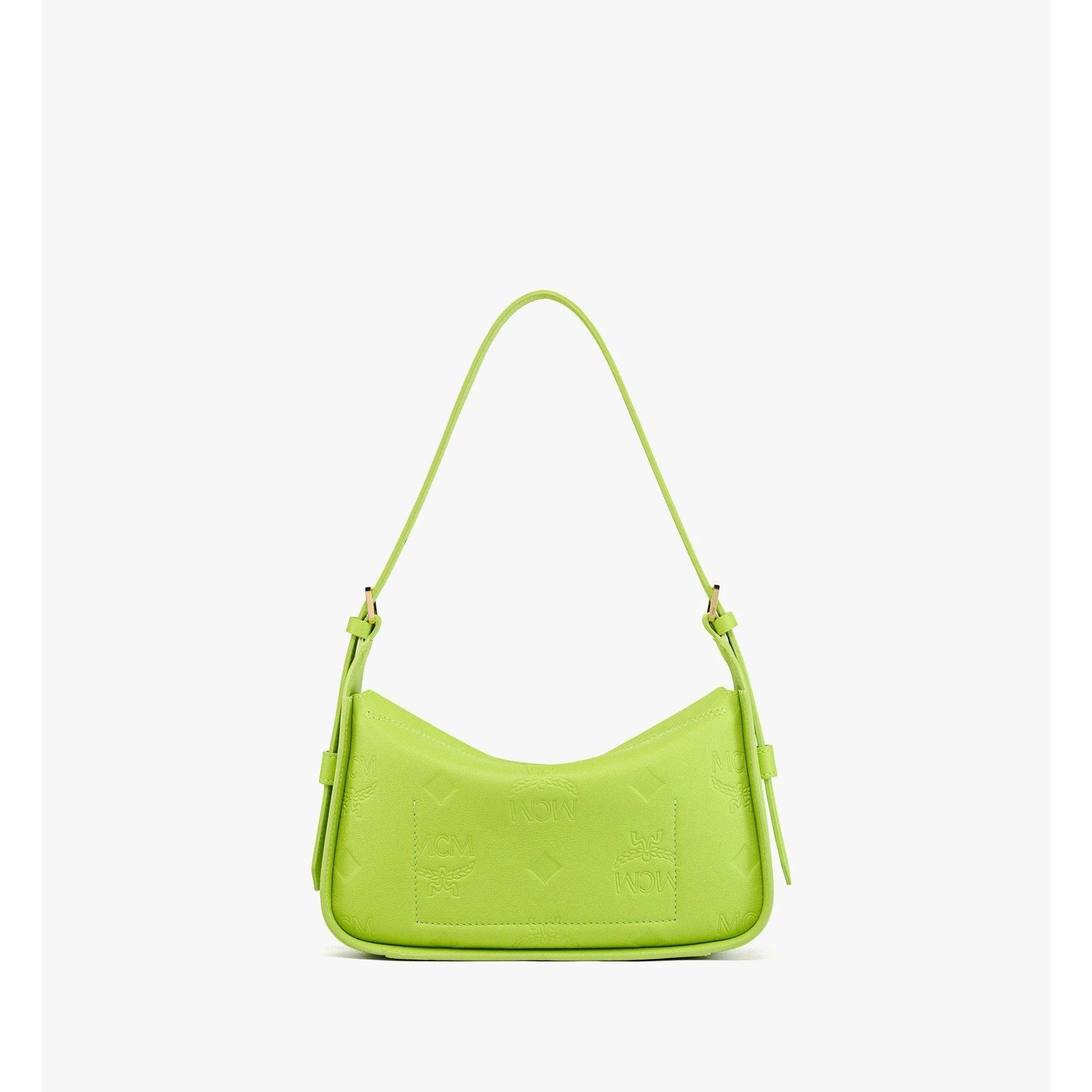 MCM o1mt1gz1224 Size: OS / Hobo Bag in Acid Green Size ONE SIZE - 5 Thumbnail