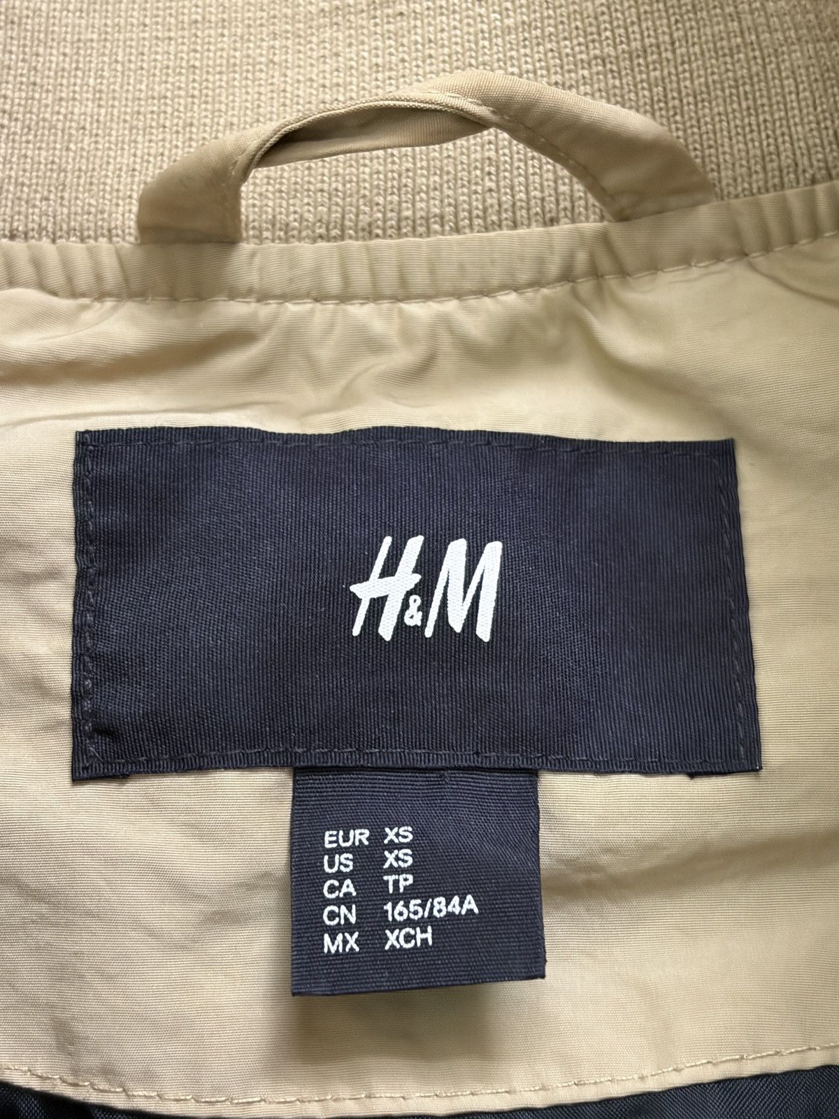 H&M The Weeknd H&M XO Bomber Jacket Khaki Beige Big Logo Size XS Size US XS / EU 42 / 0 - 3 Thumbnail