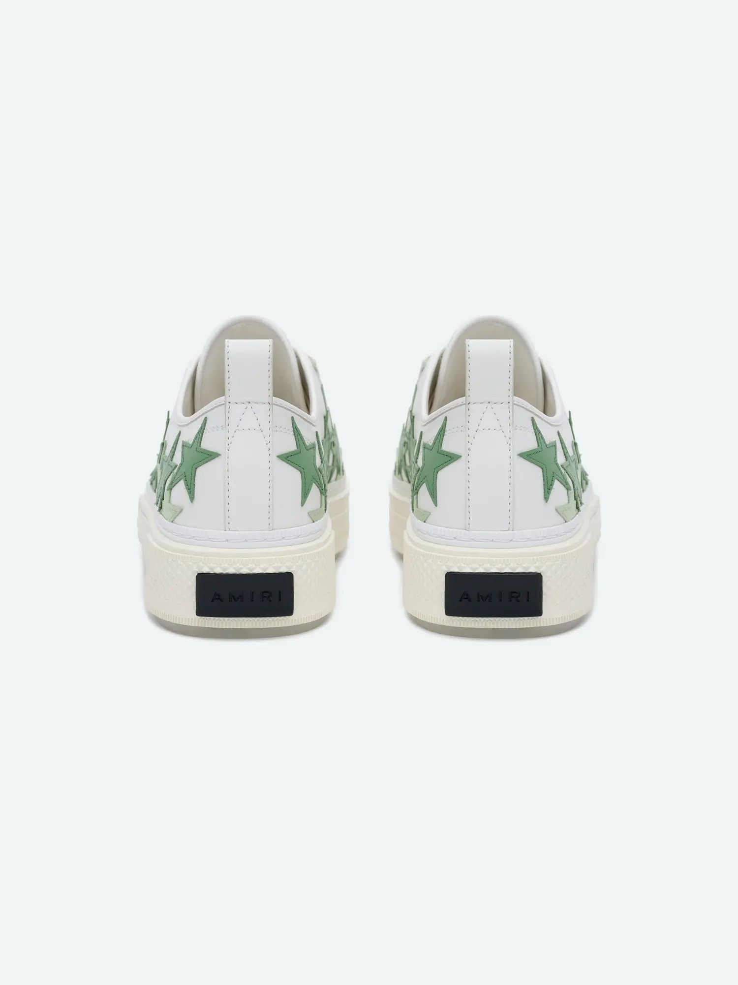 Amiri oc11z0425 Stars Court Low-Top Sneakers in Green/White Size US 14 / EU 47 - 4 Thumbnail