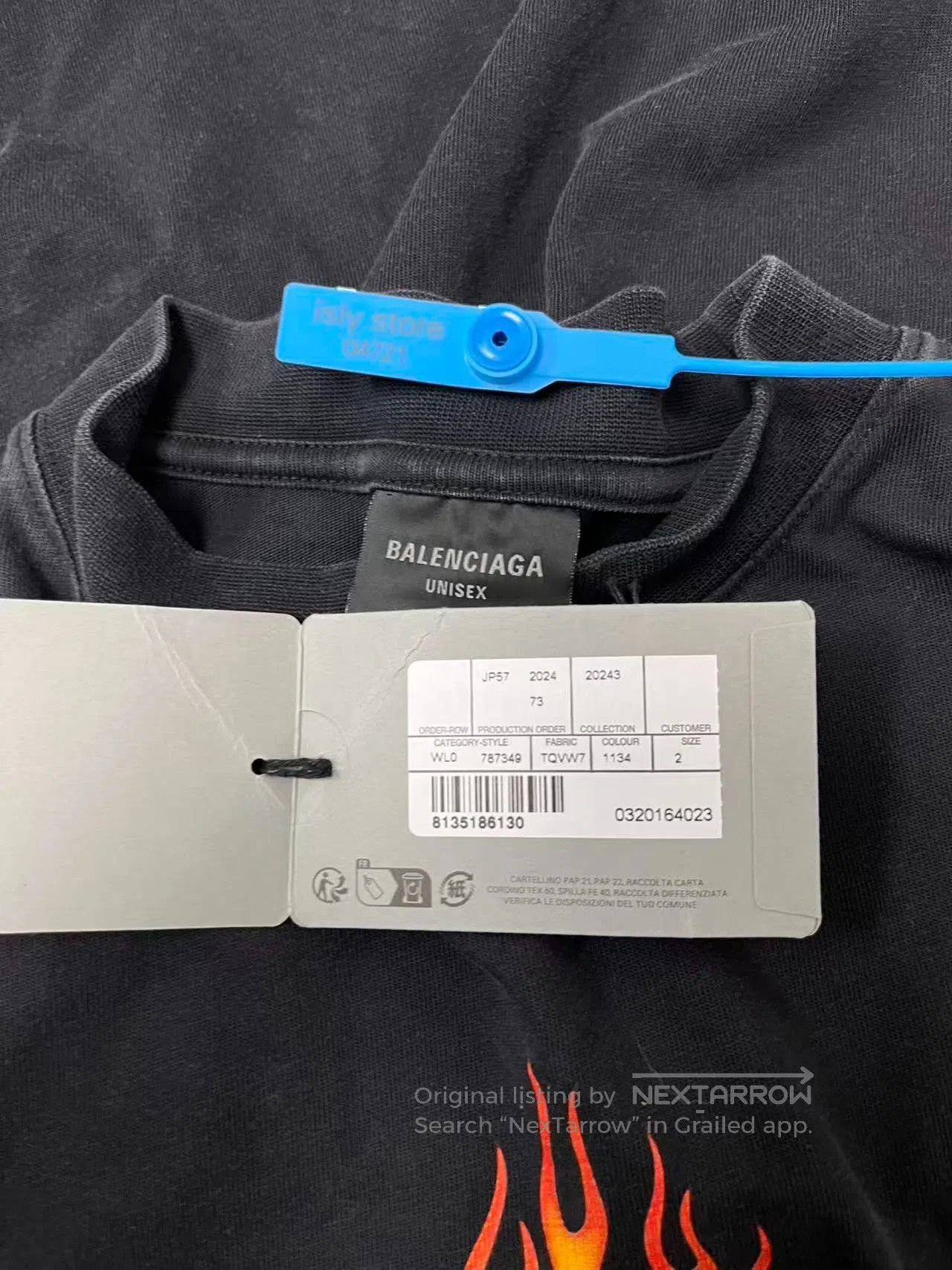 Balenciaga Balenciaga Flame Logo Crewneck Casual Tee. Size US M / EU 48-50 / 2 - 5 Thumbnail