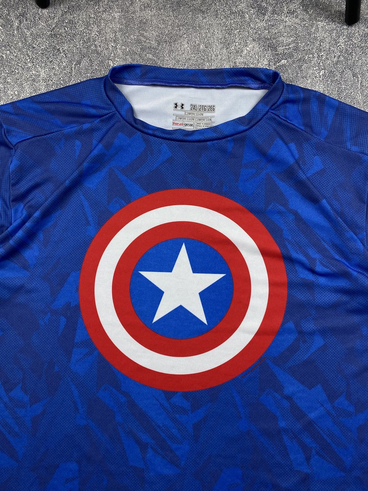 Disney × Marvel Comics × Under Armour Captain America Under Armour Compression shirt Size US XXL / EU 58 / 5 - 5 Thumbnail