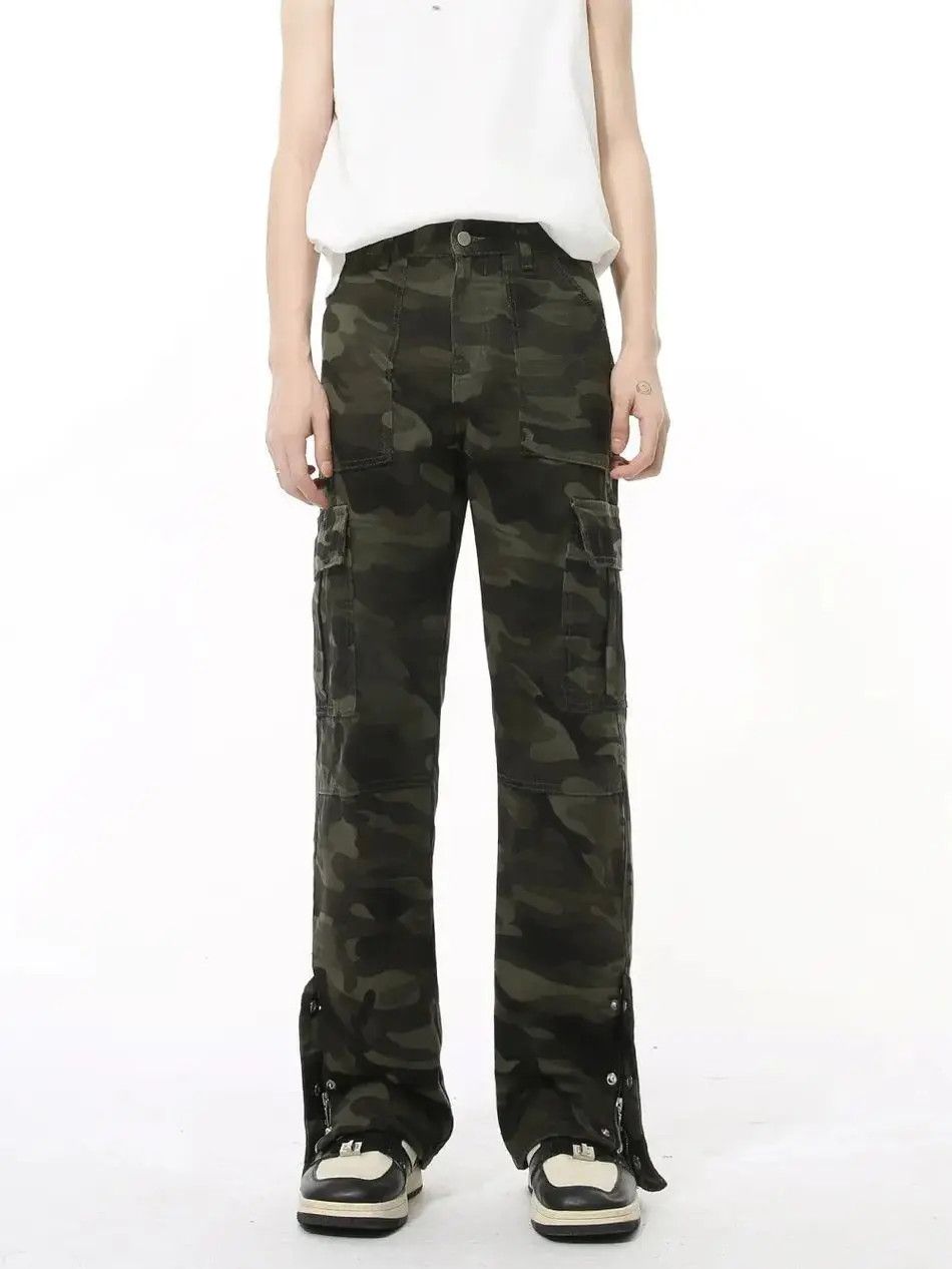 Japanese Brand Retro high street camouflage zipper jeans Size US 32 / EU 48 - 6 Thumbnail