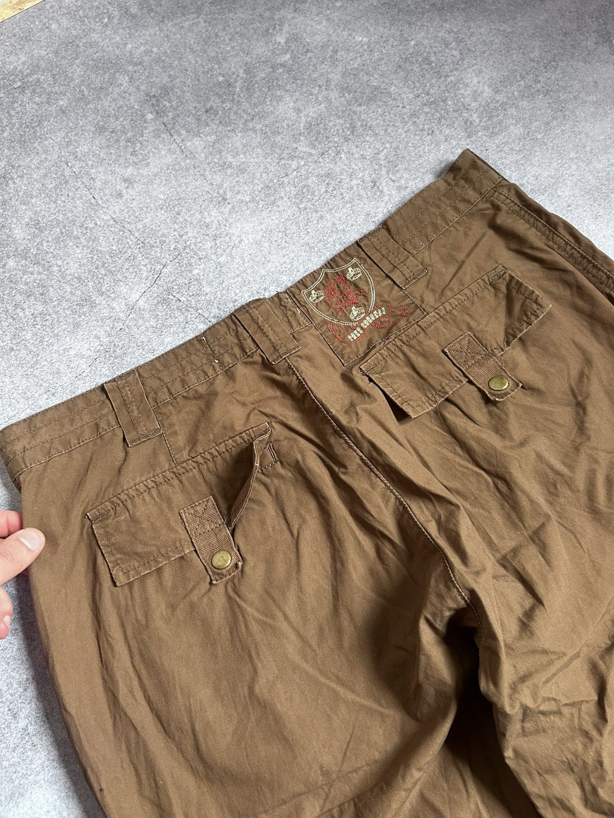Japanese Brand × Vintage Vintage Three Crowns Japanese brand parachute pants y2k Size US 34 / EU 50 - 3 Thumbnail