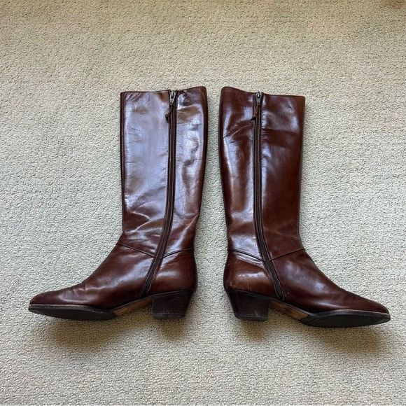 Salvatore Ferragamo Salvatore Ferragamo Brown Heeled Boots Riding Size US 5.5 / IT 35.5 - 7 Thumbnail