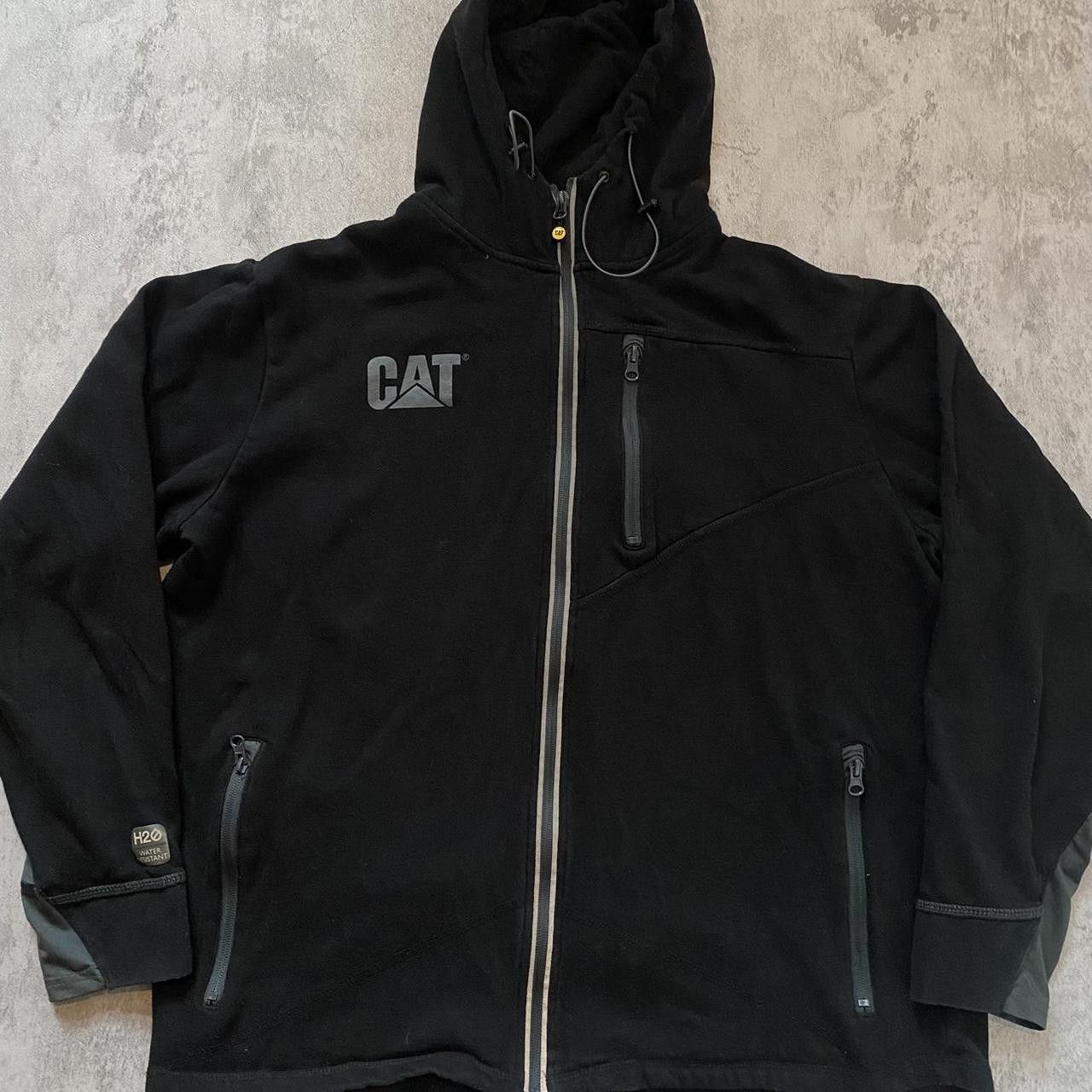 Caterpillar Black Caterpillar fleece lined hoodie with zipper Size US XL / EU 56 / 4 - 1 Thumbnail
