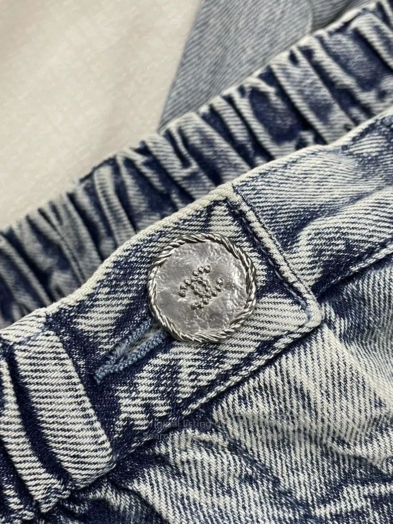 Chanel Chanel Blue lace jeans Size 24" / US 00 / IT 34 - 4 Thumbnail