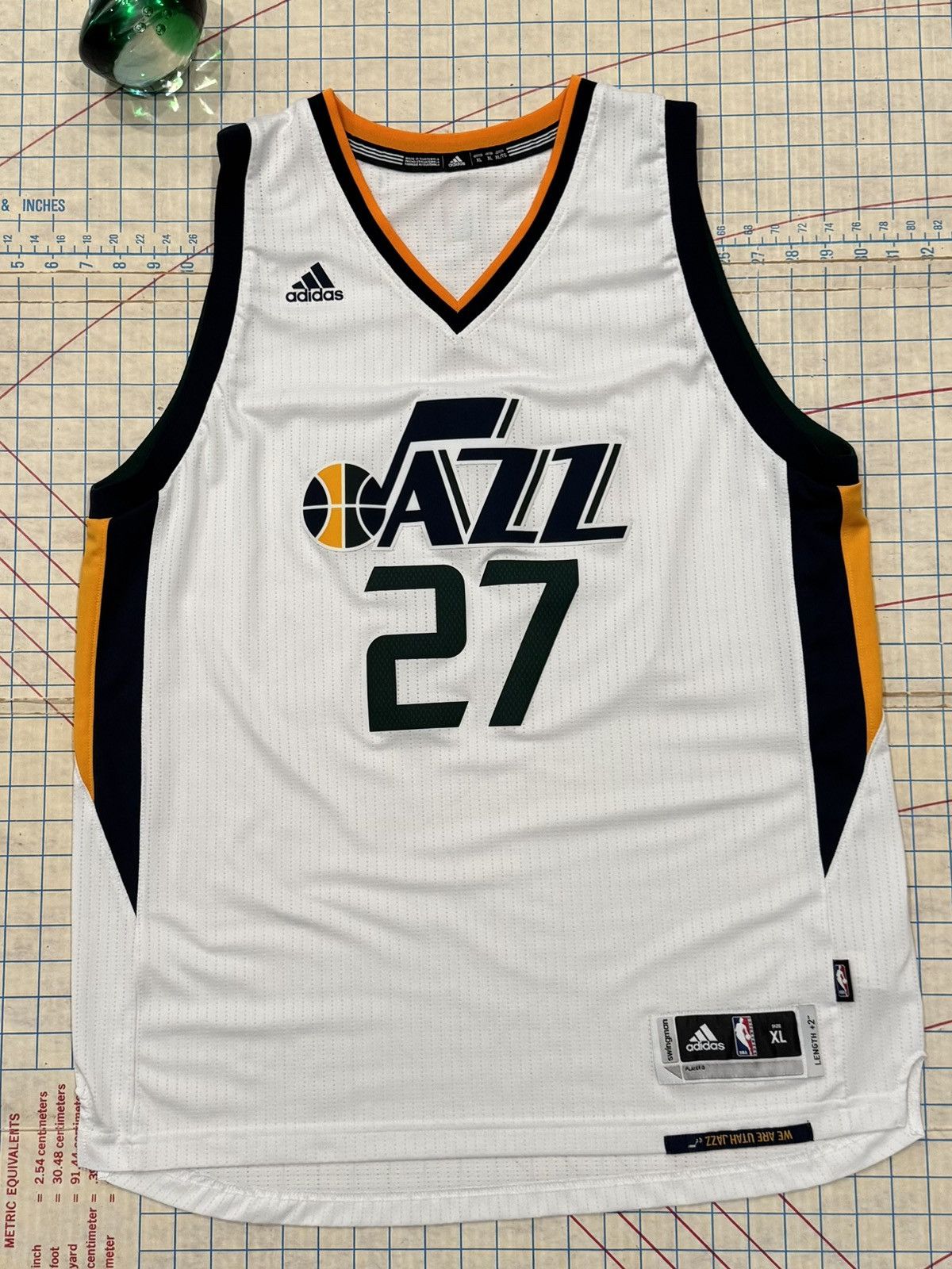 Adidas Adidas Utah Jazz Rudy Gobert Swingman Jersey White 2016 XL Size US XL / EU 56 / 4 - 2 Thumbnail