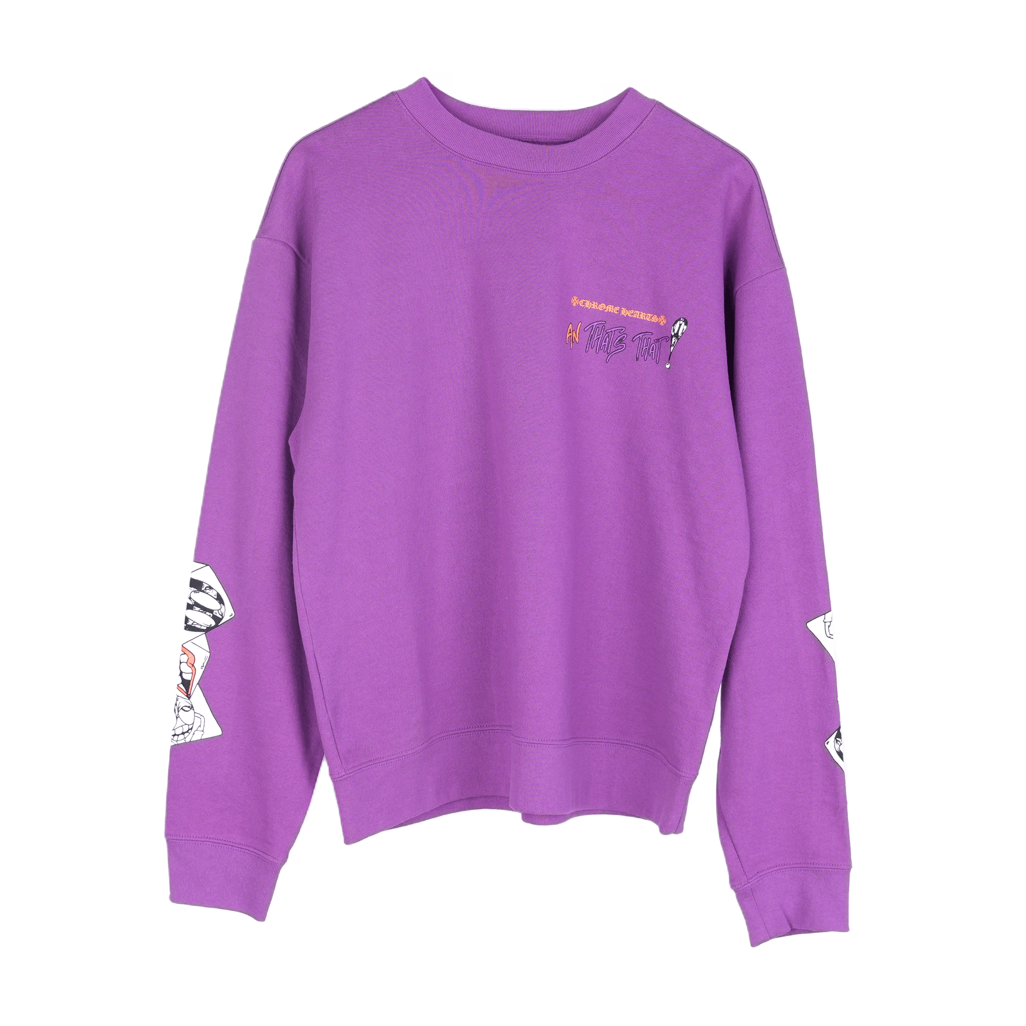 Chrome Hearts CHROME HEARTS MATTY BOY PURPLE 'I WANT MORE NOT LESS' CREWNE Size US M / EU 48-50 / 2 - 1 Thumbnail
