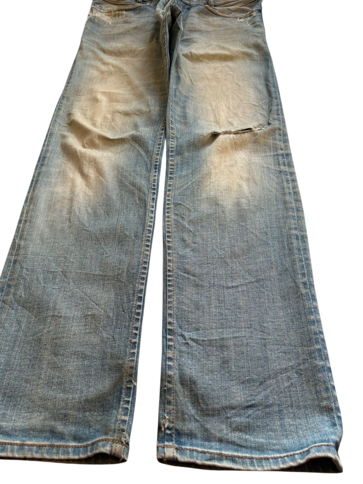 Diesel Vintage Diesel Iakop Button Fly Mud Wash Ripped Jean Size US 32 / EU 48 - 7 Thumbnail