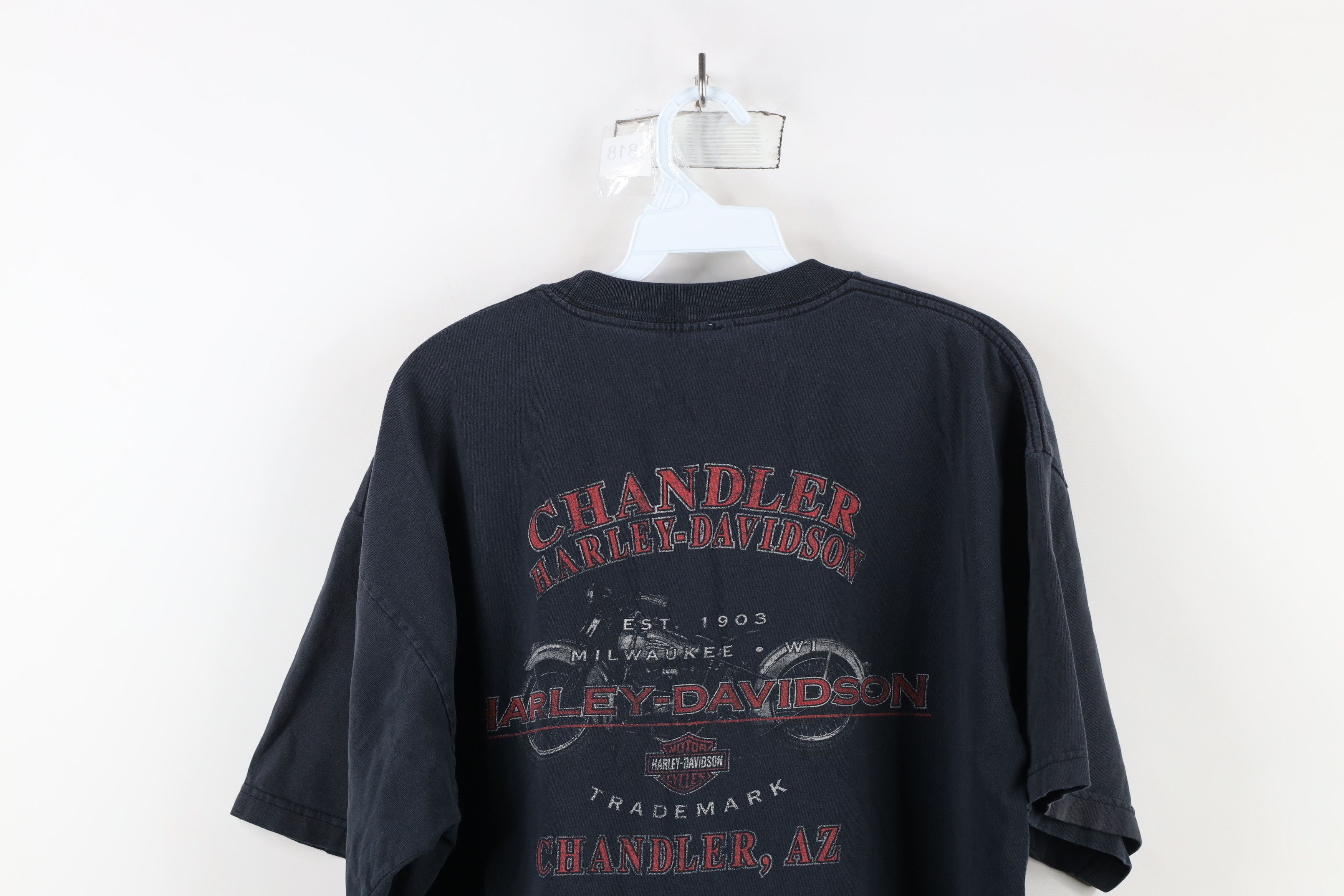 Harley Davidson × Vintage Vintage Y2K 2004 Harley Davidson Tribal Fire Flames T-Shirt Size US XL / EU 56 / 4 - 15 Thumbnail