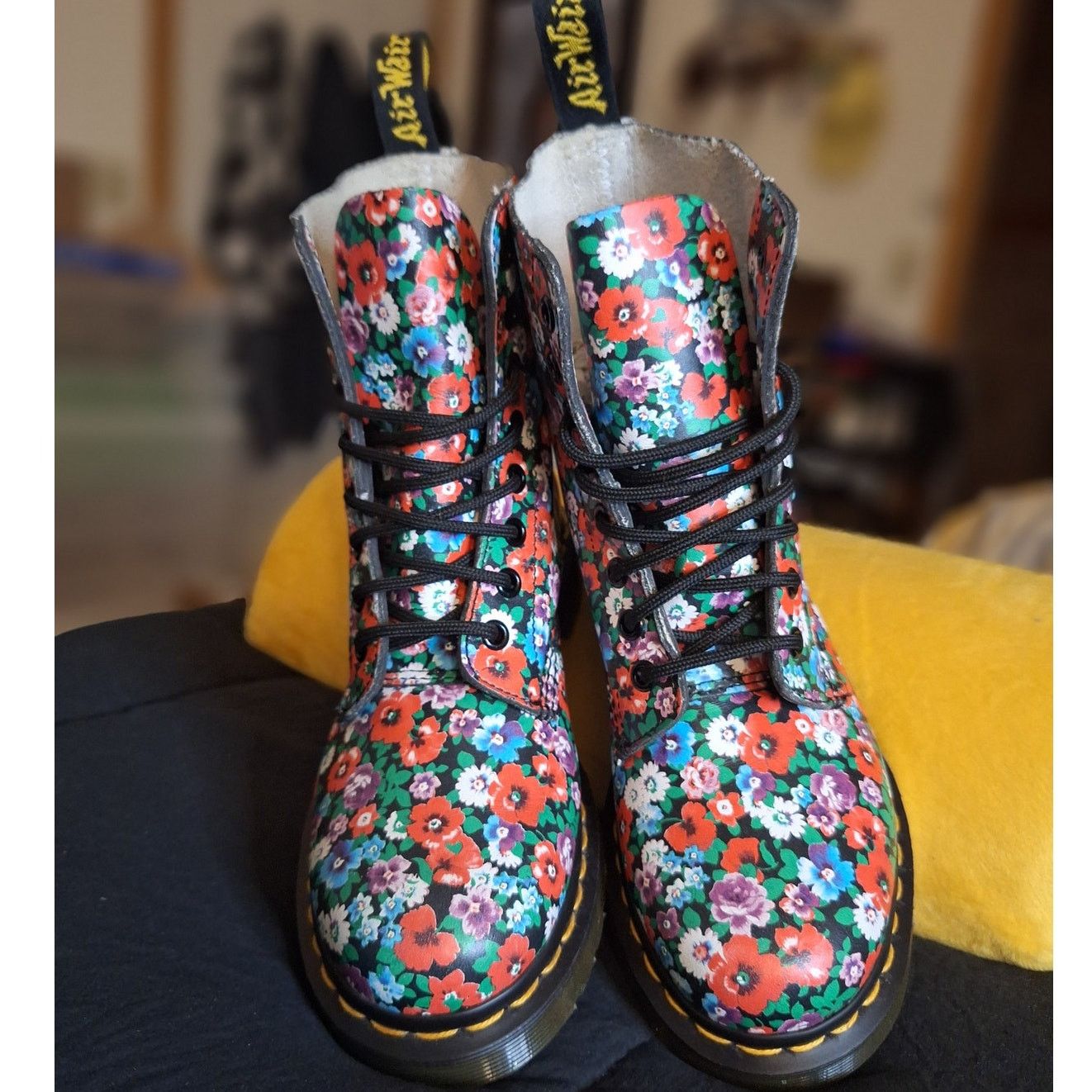 Dr. Martens NWOB Doc Martens Pascal Boots Womens 6 Smooth Leather Floral Grailed