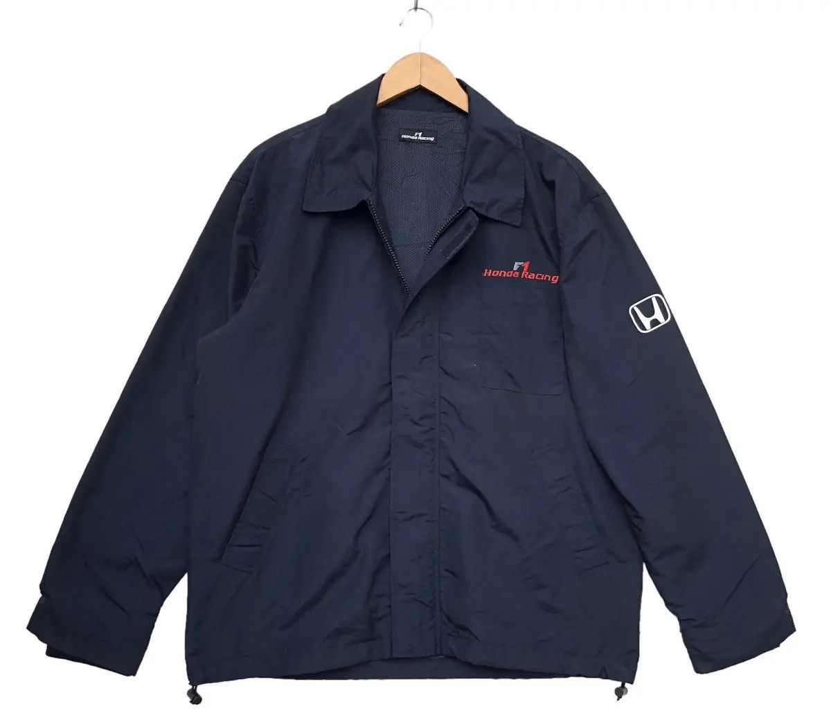 Honda Vintage 90s Honda F1 Formula One Embroidered Racing Jacket Size US L / EU 52-54 / 3 - 3 Thumbnail