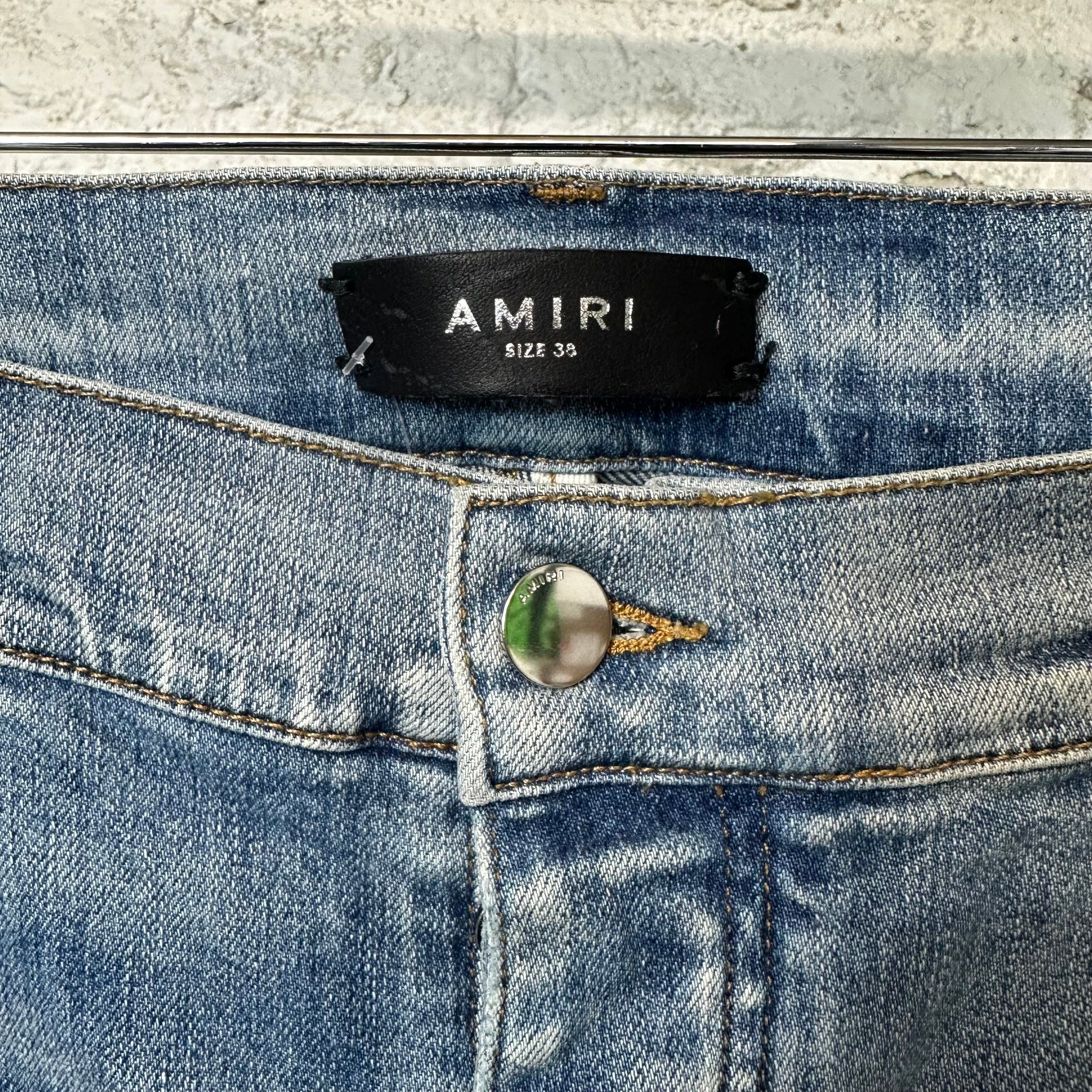 Amiri Amiri MX2 Brown Paisley Blue Denim Jeans Sz 38 Size US 38 / EU 54 - 3 Thumbnail