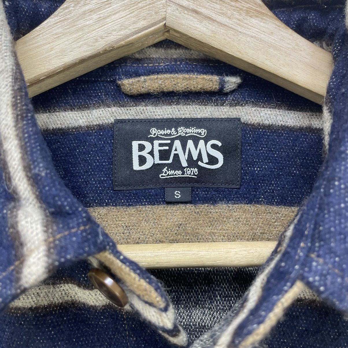 Beams Plus × Designer × Japanese Brand Japanese Brand Beams Stripe Long Sleeve Polo Shirt Size US S / EU 44-46 / 1 - 6 Thumbnail