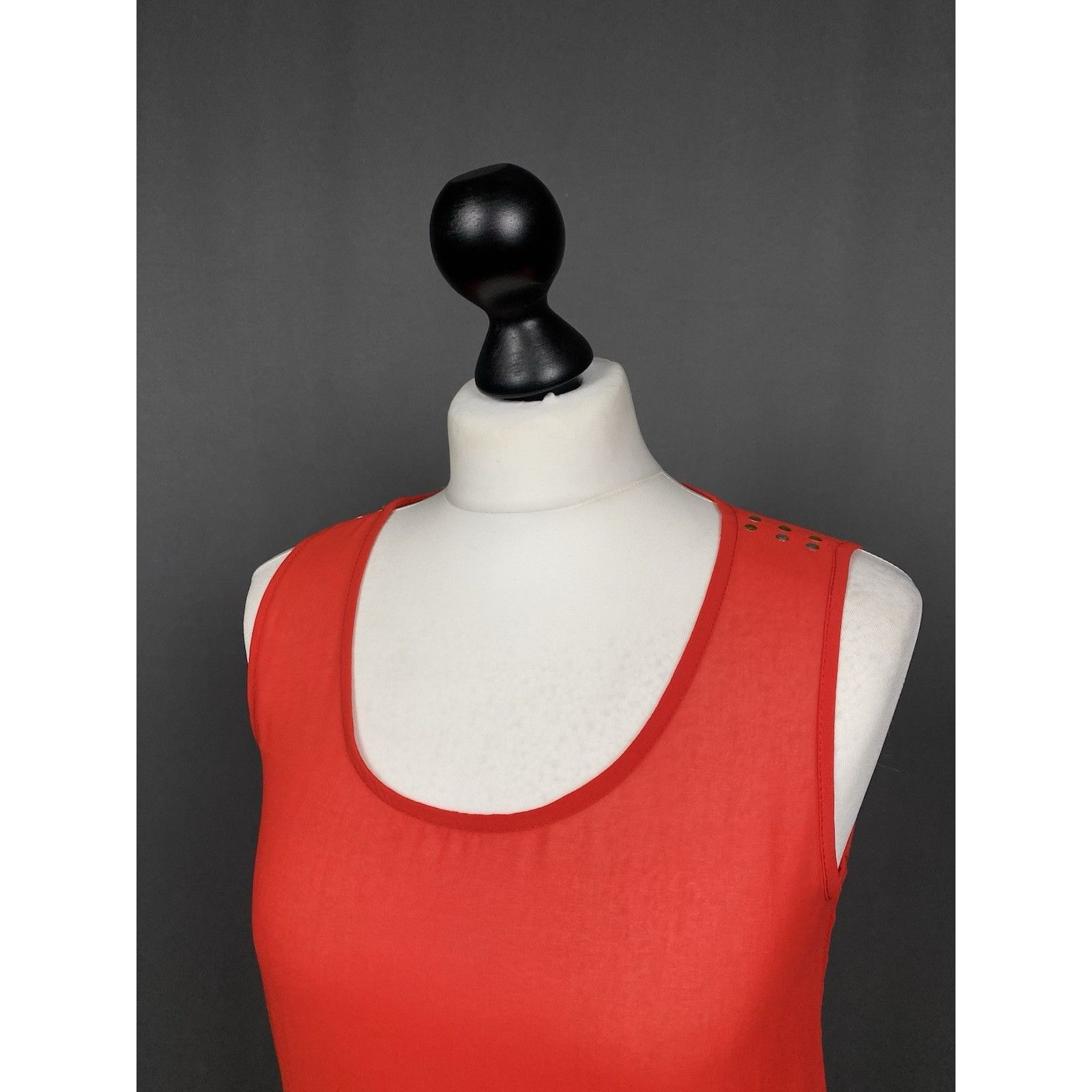 Alexander McQueen Alexander McQueen Women's Red Purple Sleeveless Tunic Dress Size S / US 4 / IT 40 - 5 Thumbnail