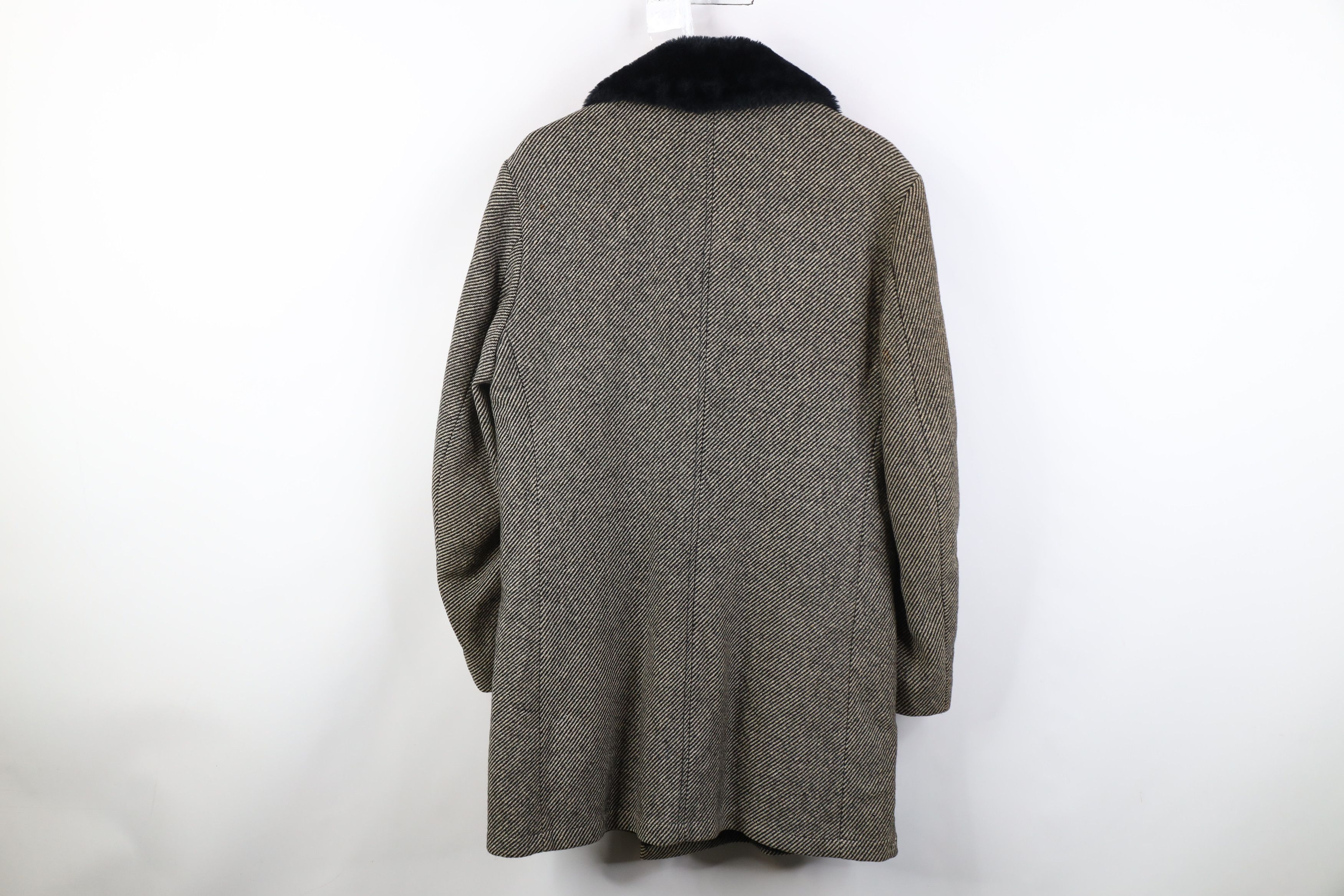 Vintage Vintage 60s 70s Lined Whipcord Rancher Overcoat Jacket USA Size US L / EU 52-54 / 3 - 12 Thumbnail