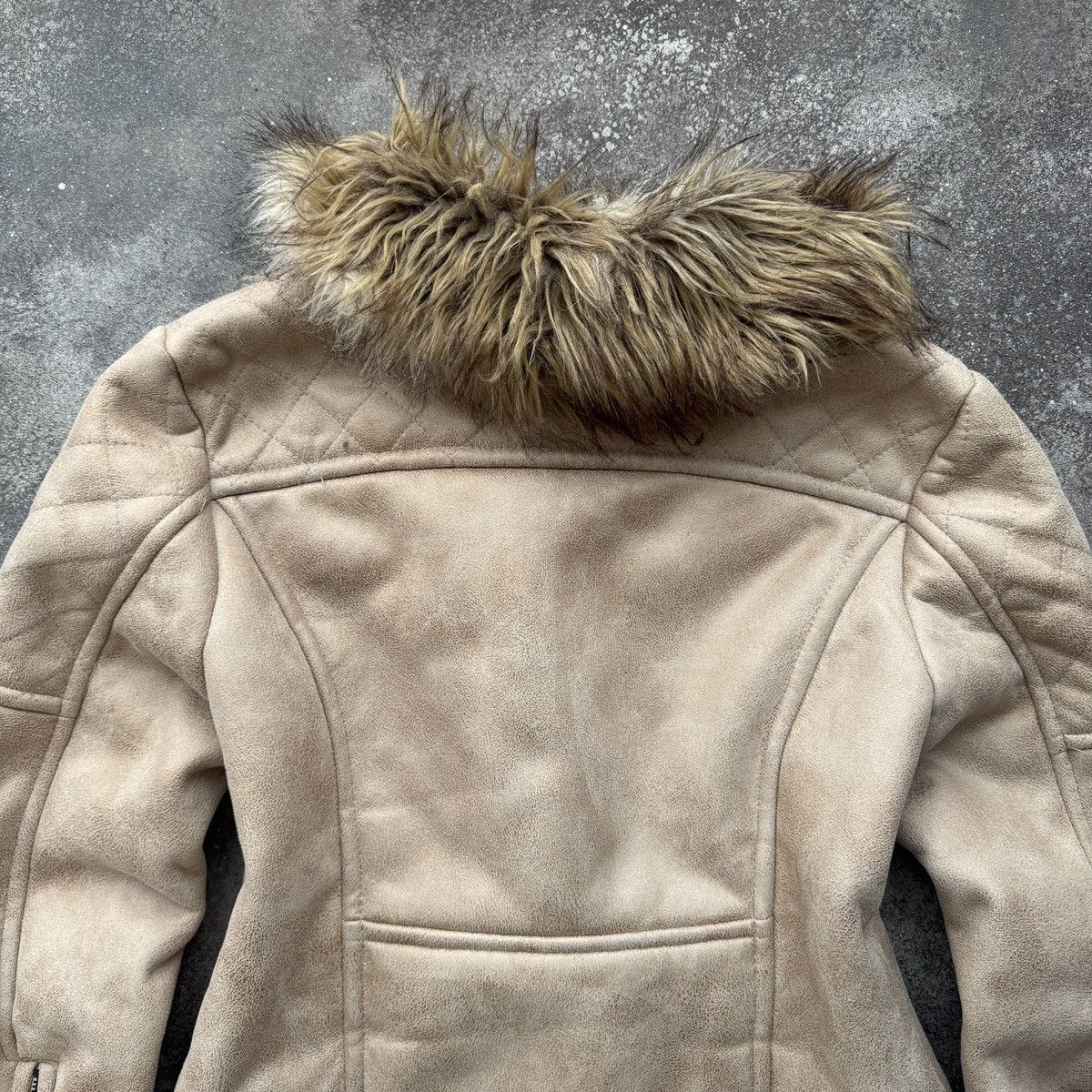 Hysteric Glamour Vintage Y2K Faux Fur Biker Style Shearling Aviator Jacket Size M / US 6-8 / IT 42-44 - 10 Thumbnail