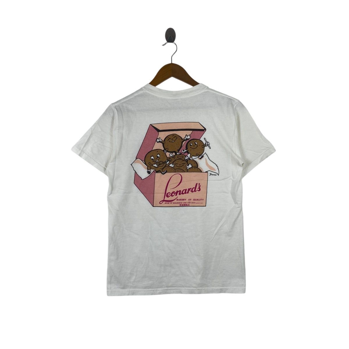 Leonard Paris × Vintage Vintage 90’ LEONARD’S BAKERY HAWAII Malasada Puffs Tee Shirt Size S / US 4 / IT 40 - 1 Thumbnail