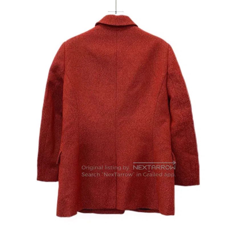 Dior Dior Red wool lapel double-breasted long-sleeved suit jack Size M / US 6-8 / IT 42-44 - 2 Thumbnail