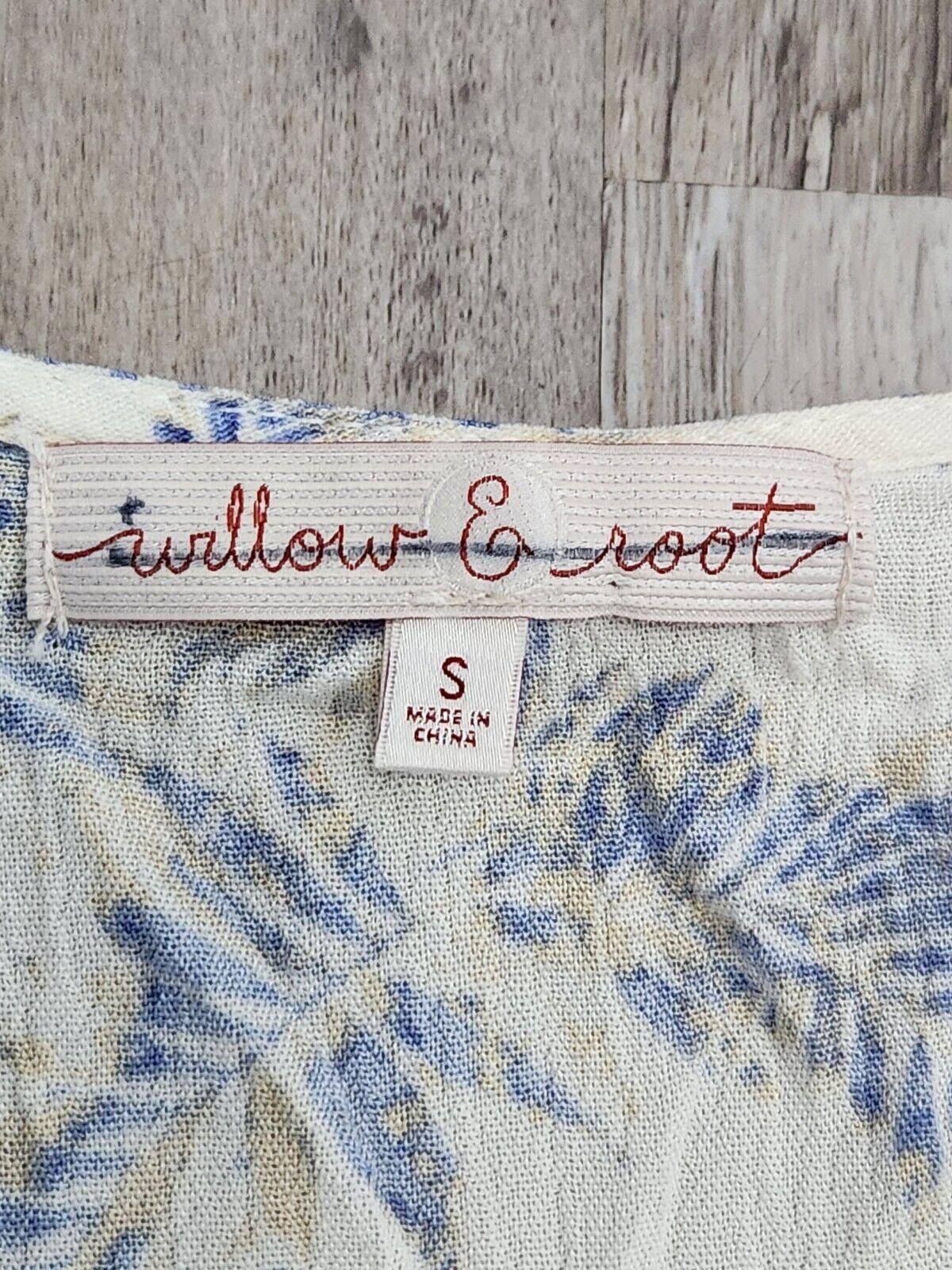 Designer Willow And Root Top Small Tie Front Short Sleeve hippie boho Size S / US 4 / IT 40 - 3 Thumbnail