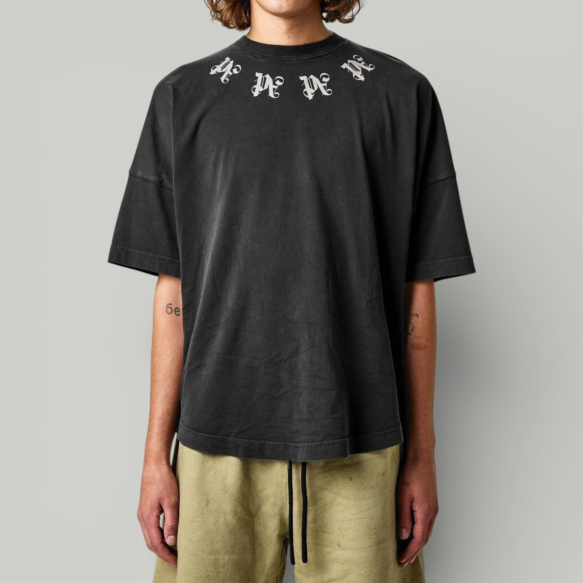 Palm Angels Palm Angels Statement Monogram T-shirt *NEW* Size US L / EU 52-54 / 3 - 8 Thumbnail
