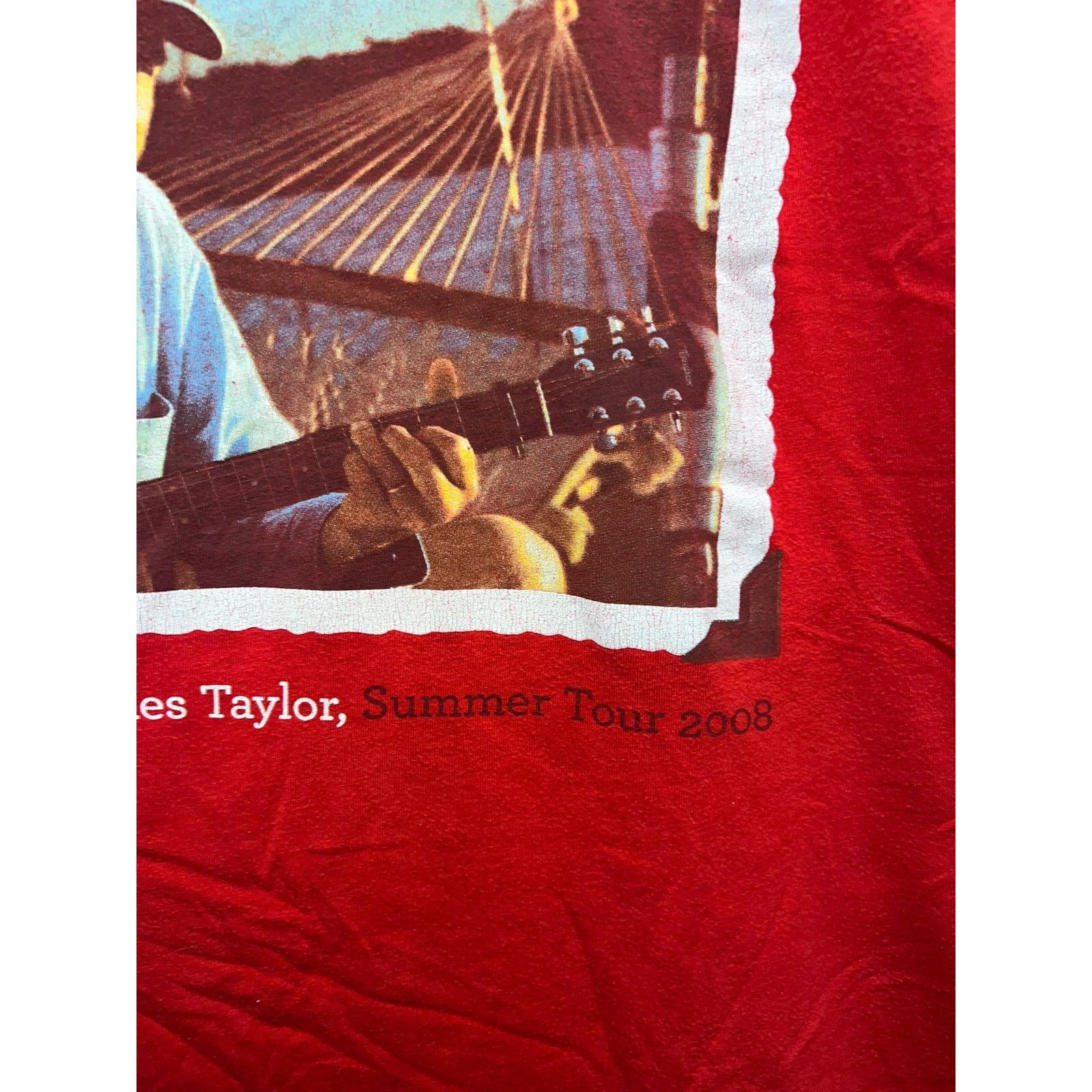 Alstyle Womens James Taylor Tour Shirt 2008 Band Of Legends Tee M Size M / US 6-8 / IT 42-44 - 4 Thumbnail