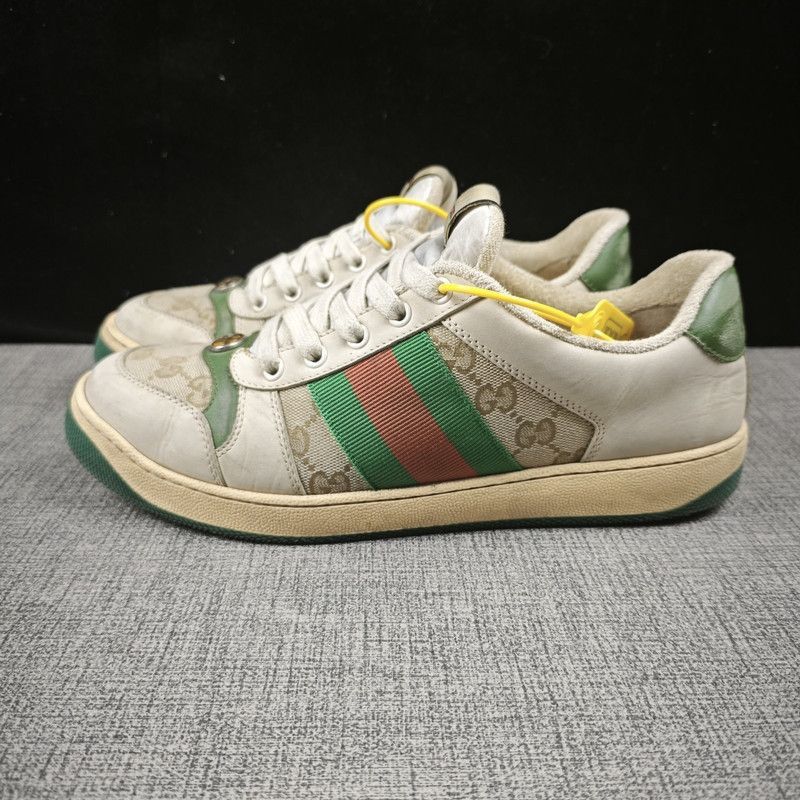 Other Gucci Screener Distressed Sneakers in Green - Size US 8 / EU 41 - 1 Thumbnail